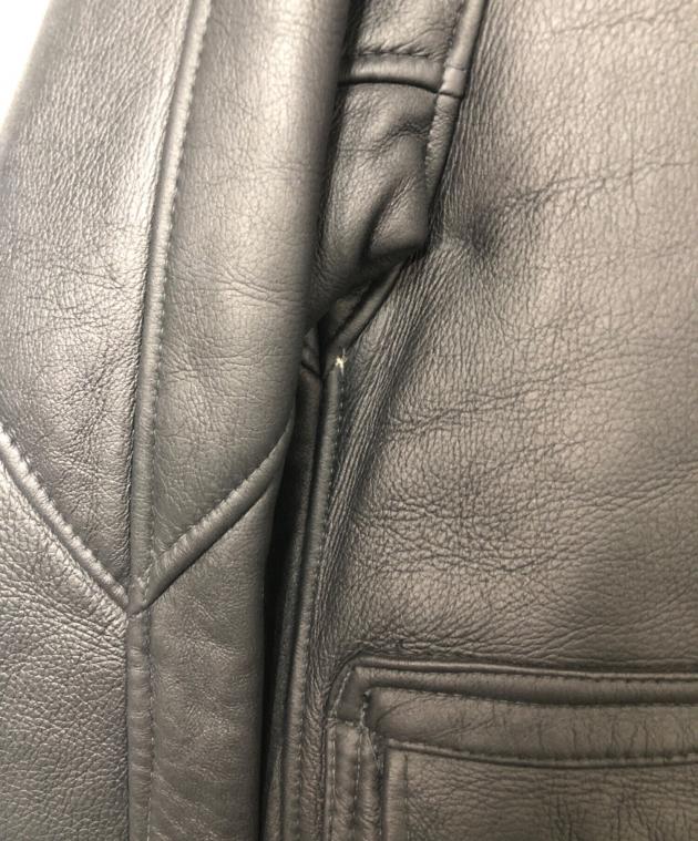 中古・古着通販】Schott (ショット) ムートンジャケット ブラック