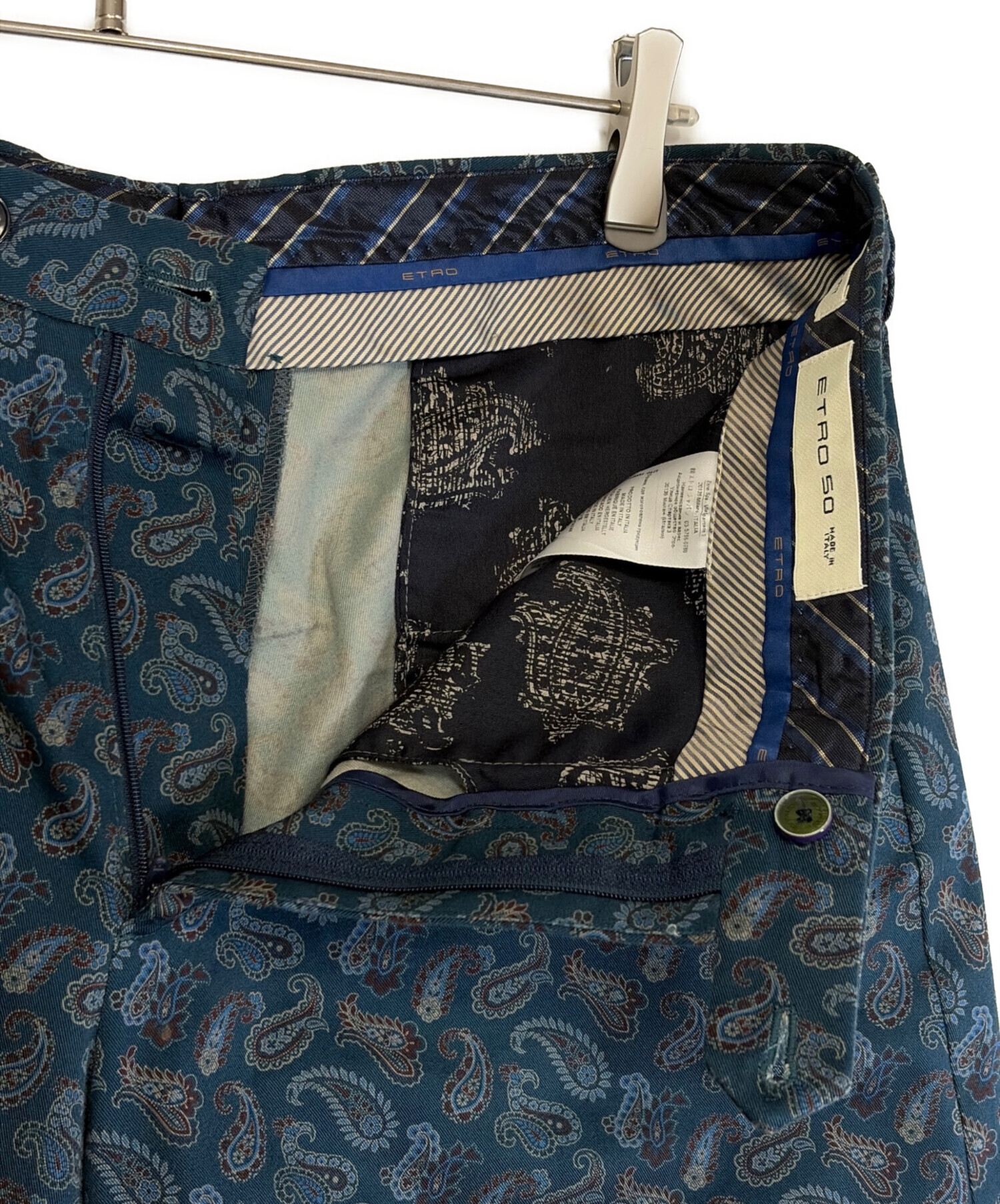 中古・古着通販】ETRO (エトロ) ハーフパンツ ネイビー サイズ:SIZE