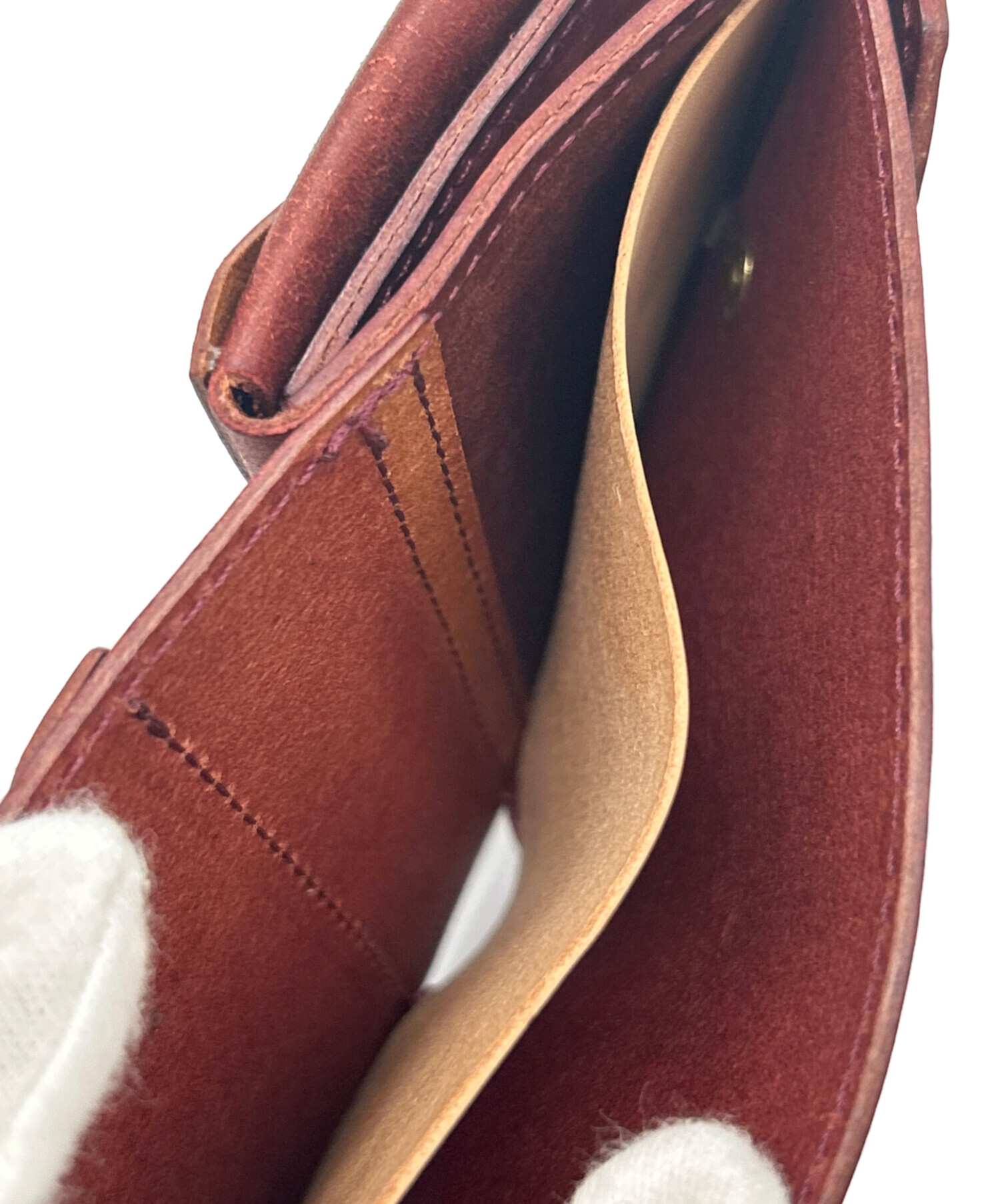 中古・古着通販】BEERBELLY (ビアベリー) 2つ折り財布 ブラウン 未使用