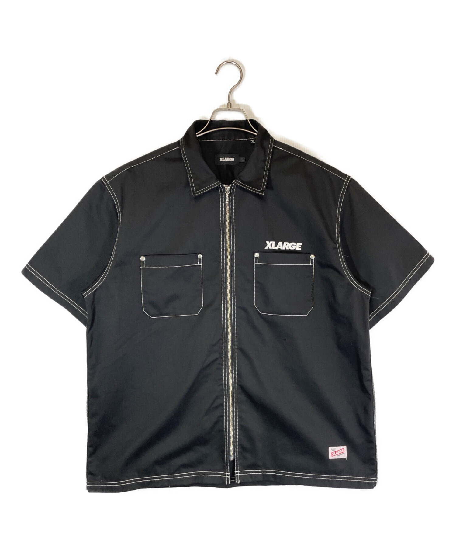 中古・古着通販】X-LARGE (エクストララージ) 半袖シャツ ブラック