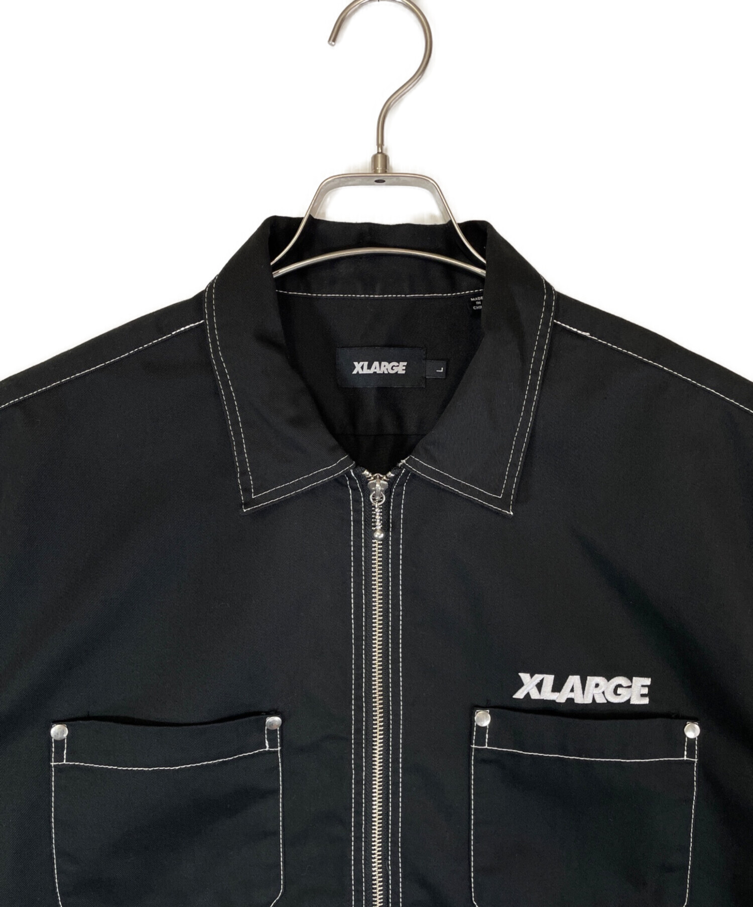 中古・古着通販】X-LARGE (エクストララージ) 半袖シャツ ブラック