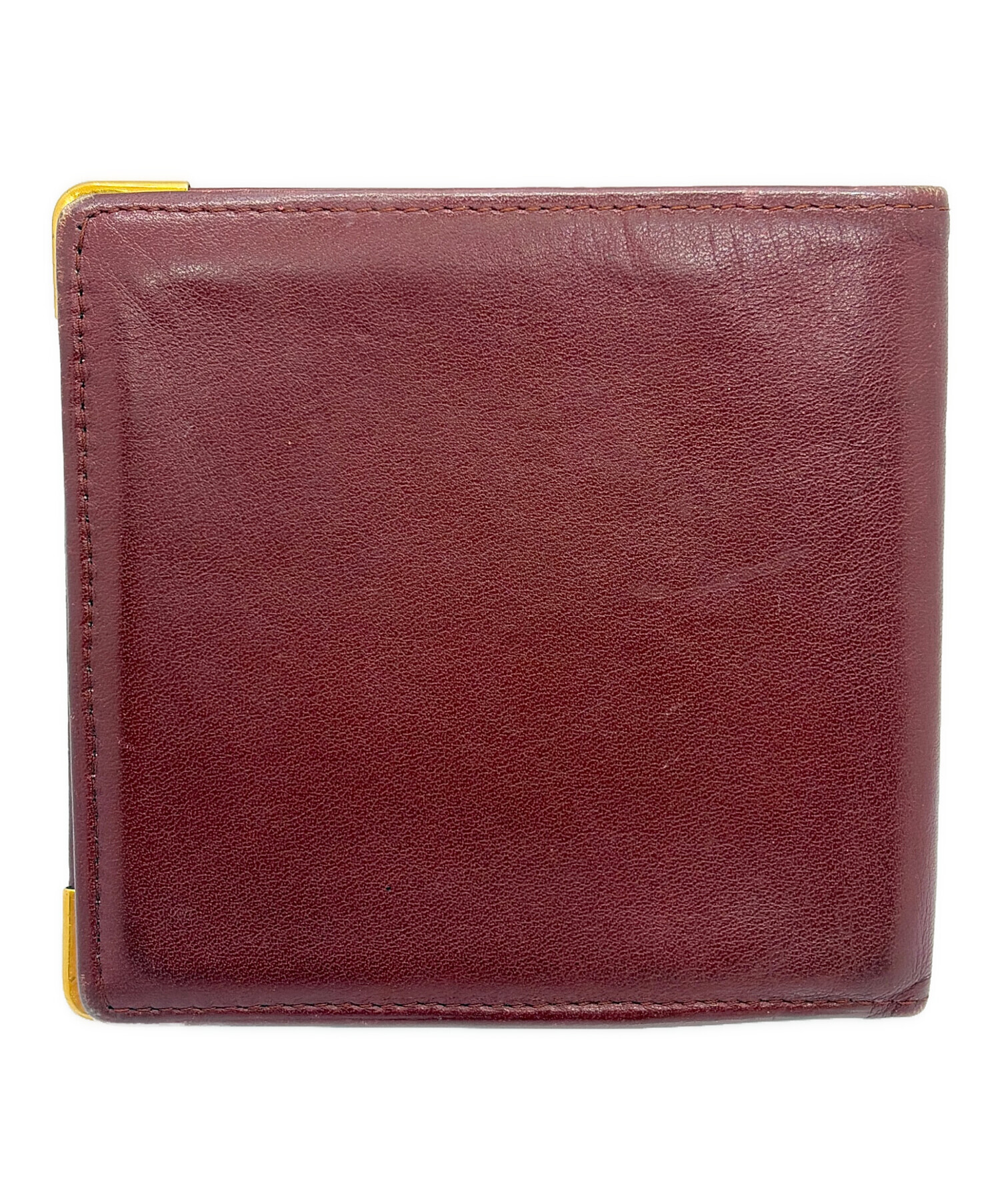 中古・古着通販】Cartier (カルティエ) 札入れ ボルドー｜ブランド