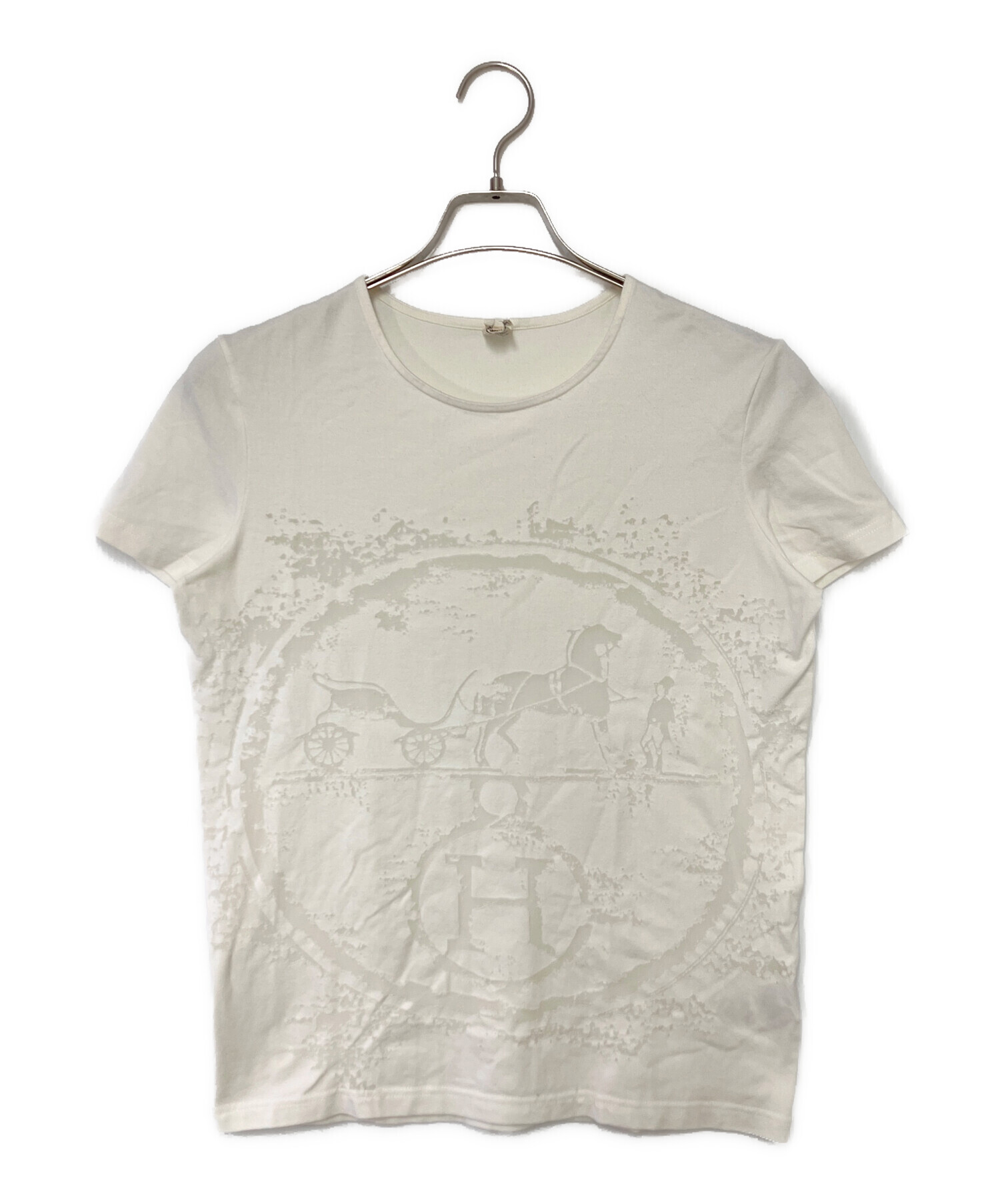 中古・古着通販】HERMES (エルメス) 半袖Tシャツ ホワイト サイズ:SIZE