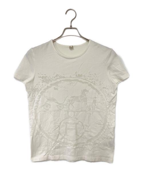 HERMES ホワイト Tシャツ 40サイズ 中古・古着通販】HERMES (エルメス) 半袖Tシャツ ホワイト サイズ:SIZE