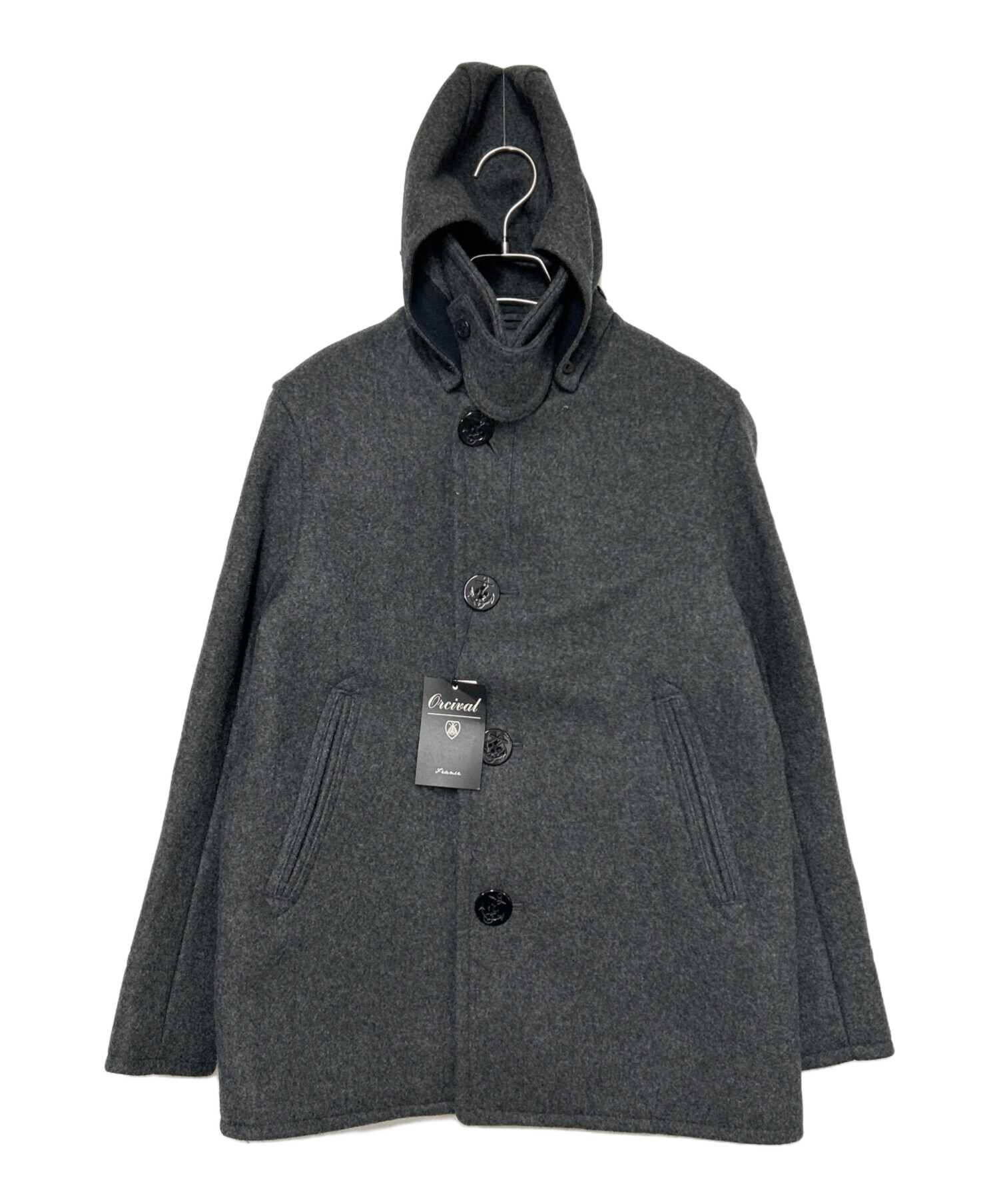 中古・古着通販】ORCIVAL (オーシバル) フード付きメルトンシングル