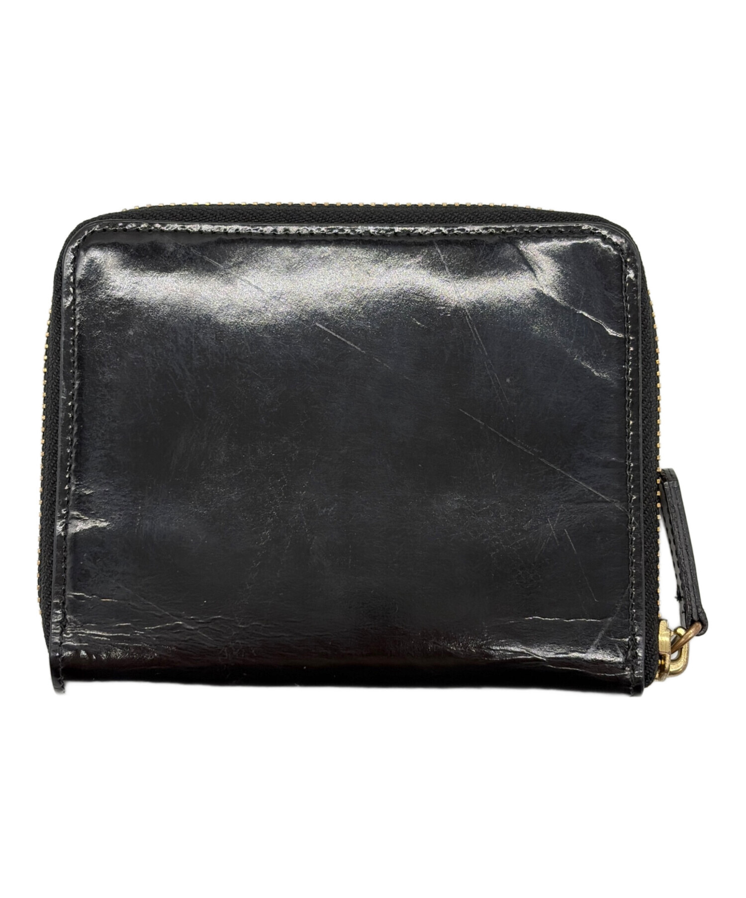 中古・古着通販】PORTER (ポーター) ガラスレザーウォレット ブラック