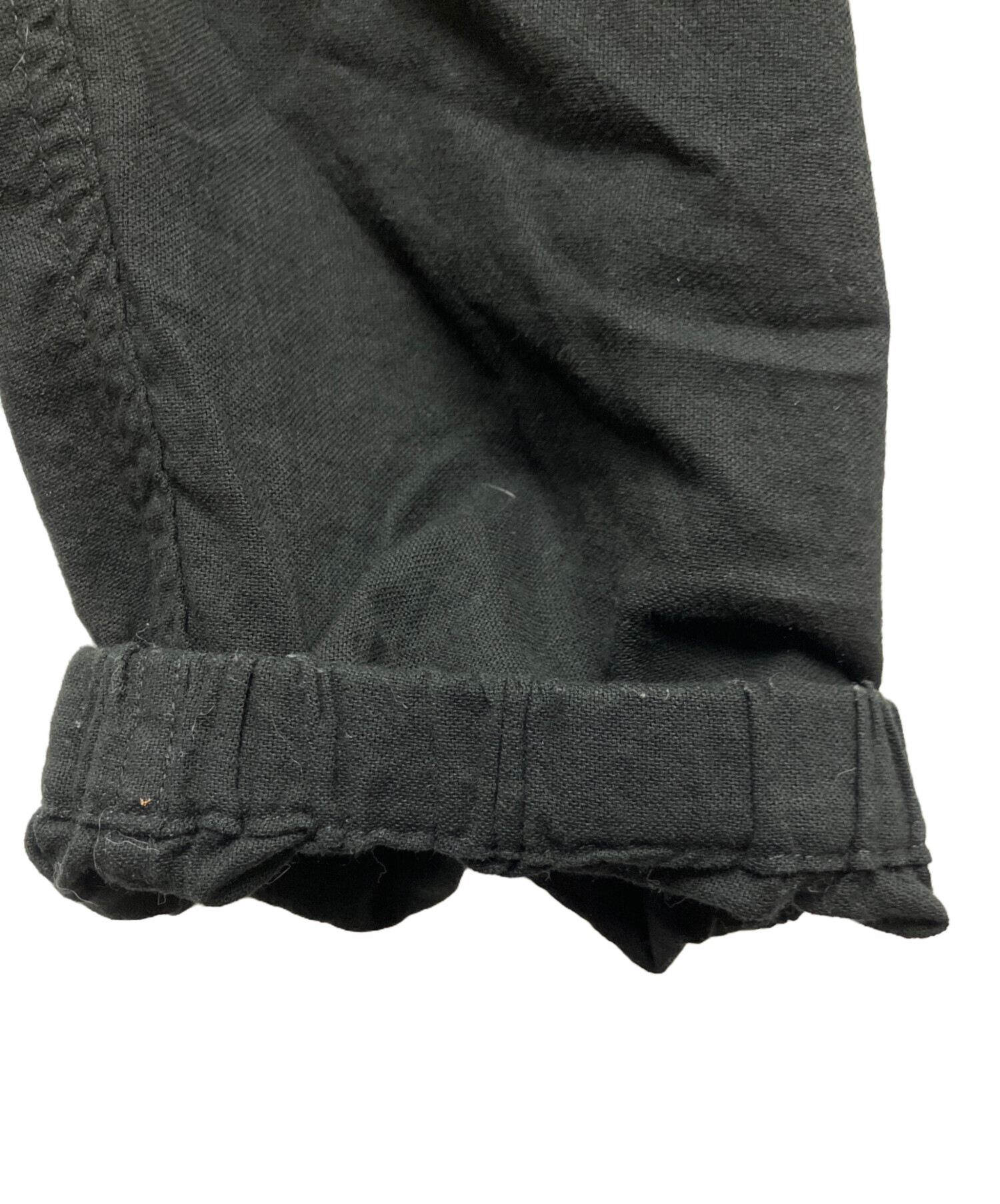 中古・古着通販】COMOLI (コモリ) 空紡オックス カーゴパンツ ブラック