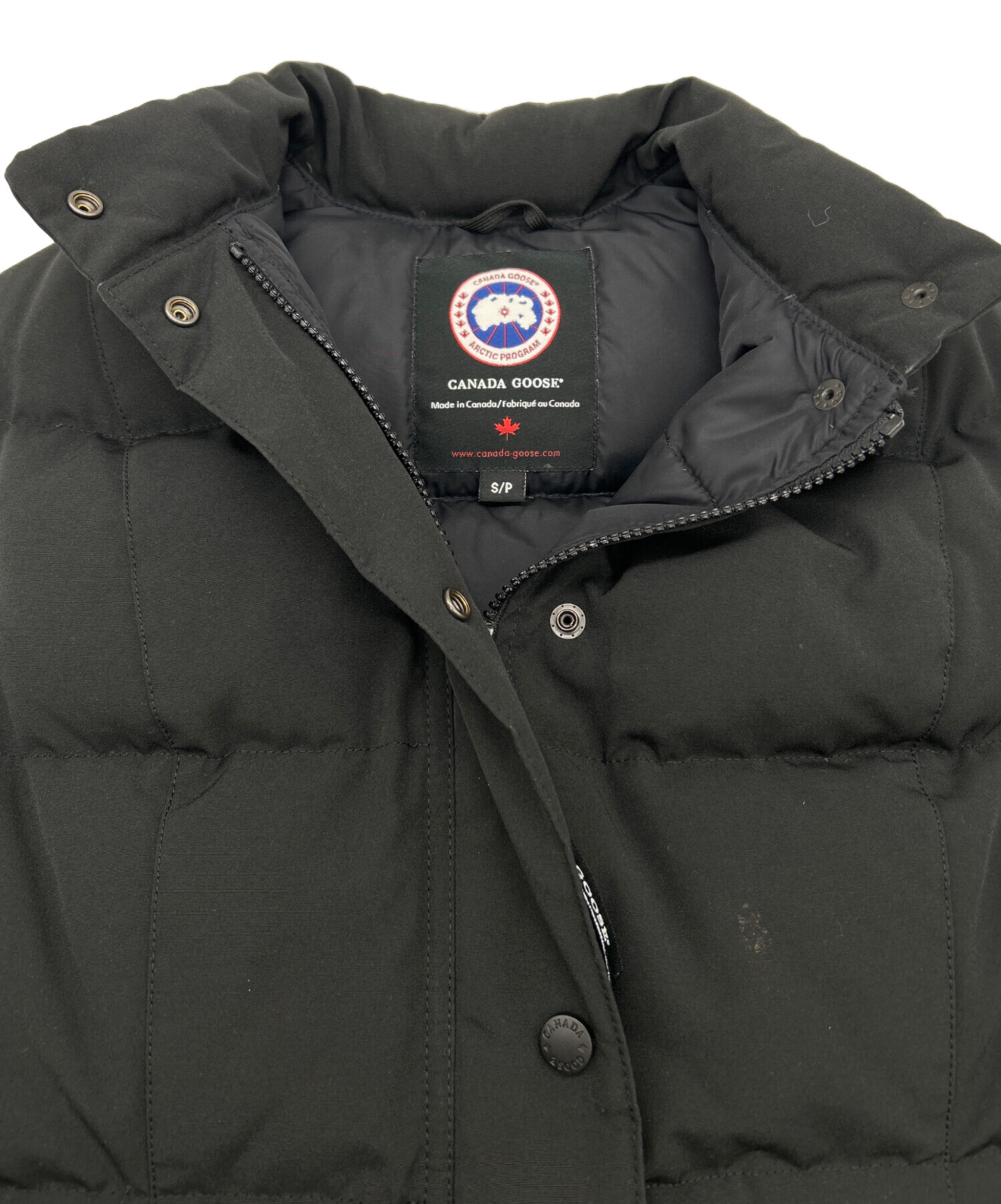 中古・古着通販】CANADA GOOSE (カナダグース) ダウンベスト ブラック 