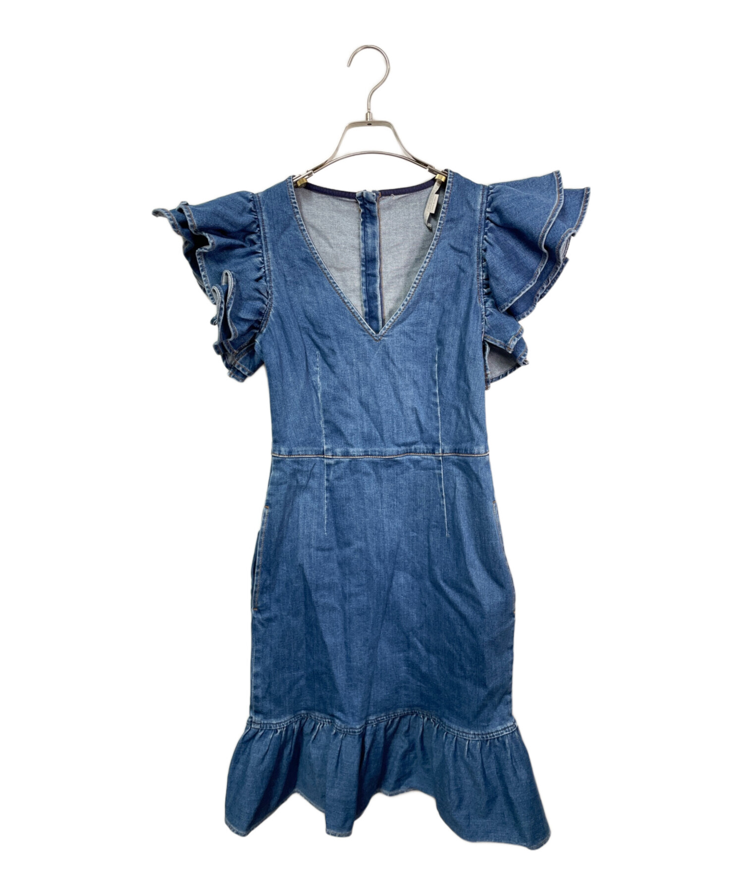 STELLA McCARTNEY ステラマッカートニー　アシンメトリーワンピース 中古・古着通販】STELLA McCARTNEY (ステラマッカートニー) デニム