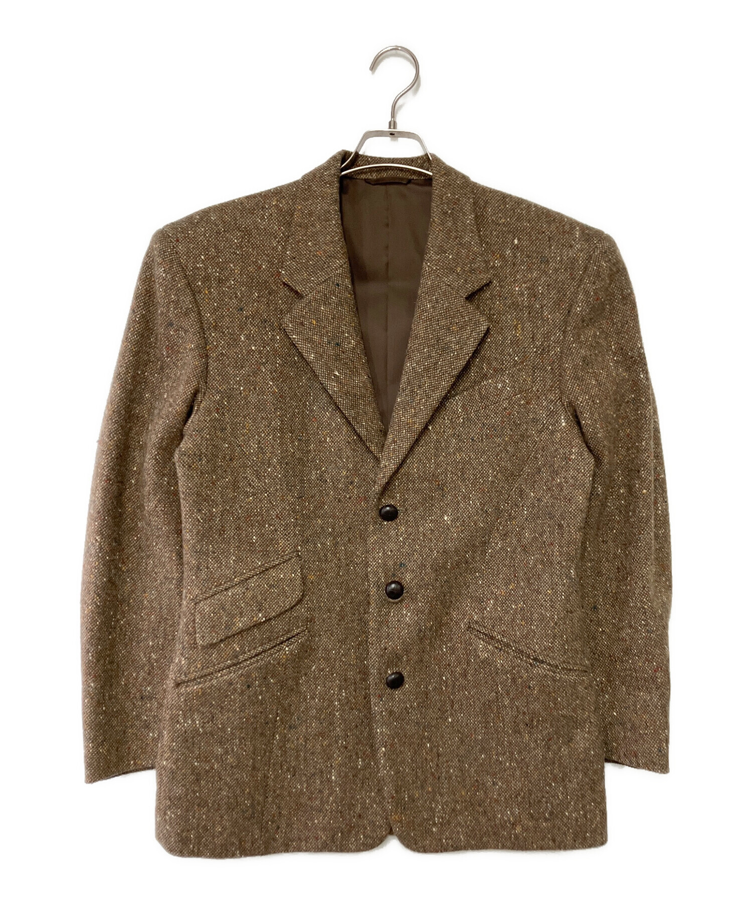 Terry Mugler ブラウン テーラードジャケット 11号　グレー　古着 中古・古着通販】Thierry Mugler (ティエリーミュグレ) テーラード