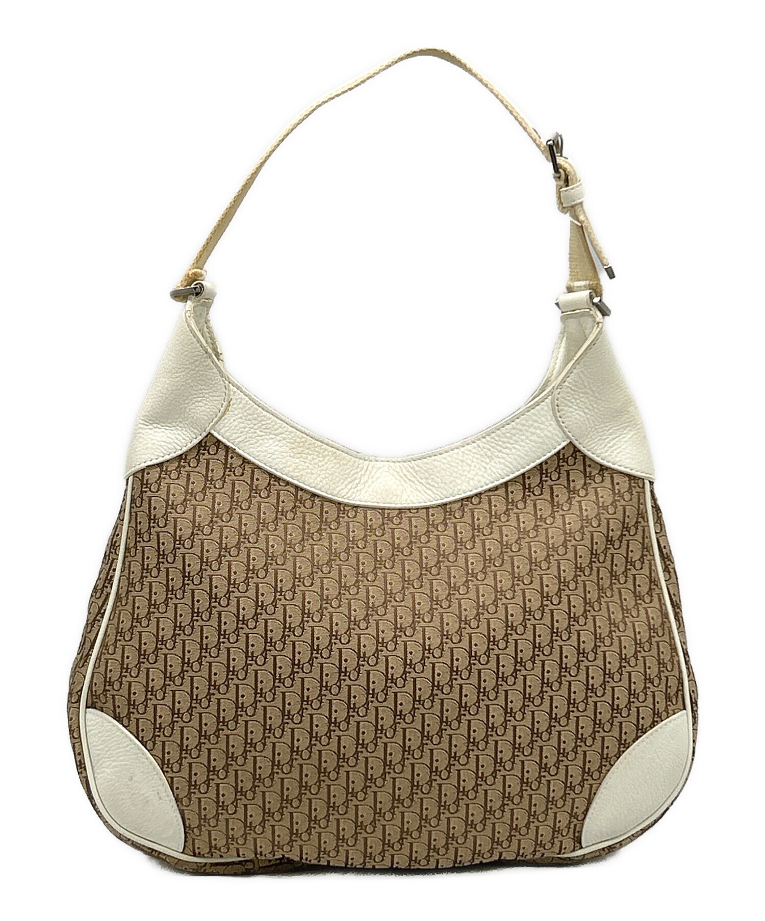 Christian Dior ブラウンレザーショルダーバッグ 中古・古着通販】Christian Dior (クリスチャン ディオール