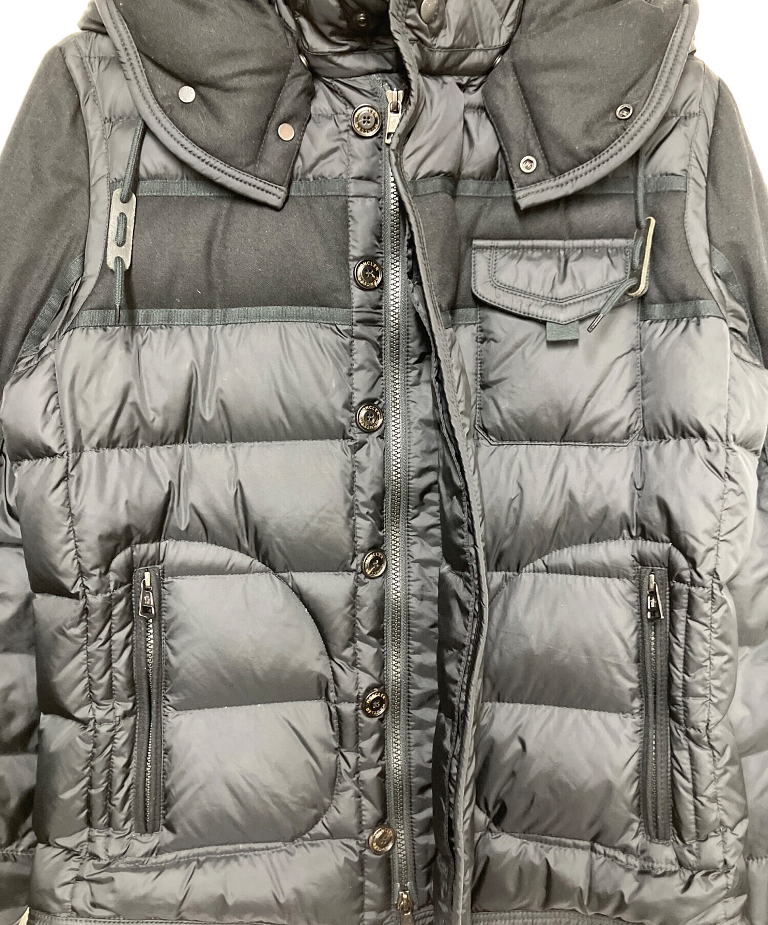 中古・古着通販】MONCLER (モンクレール) ダウンジャケット ブラック