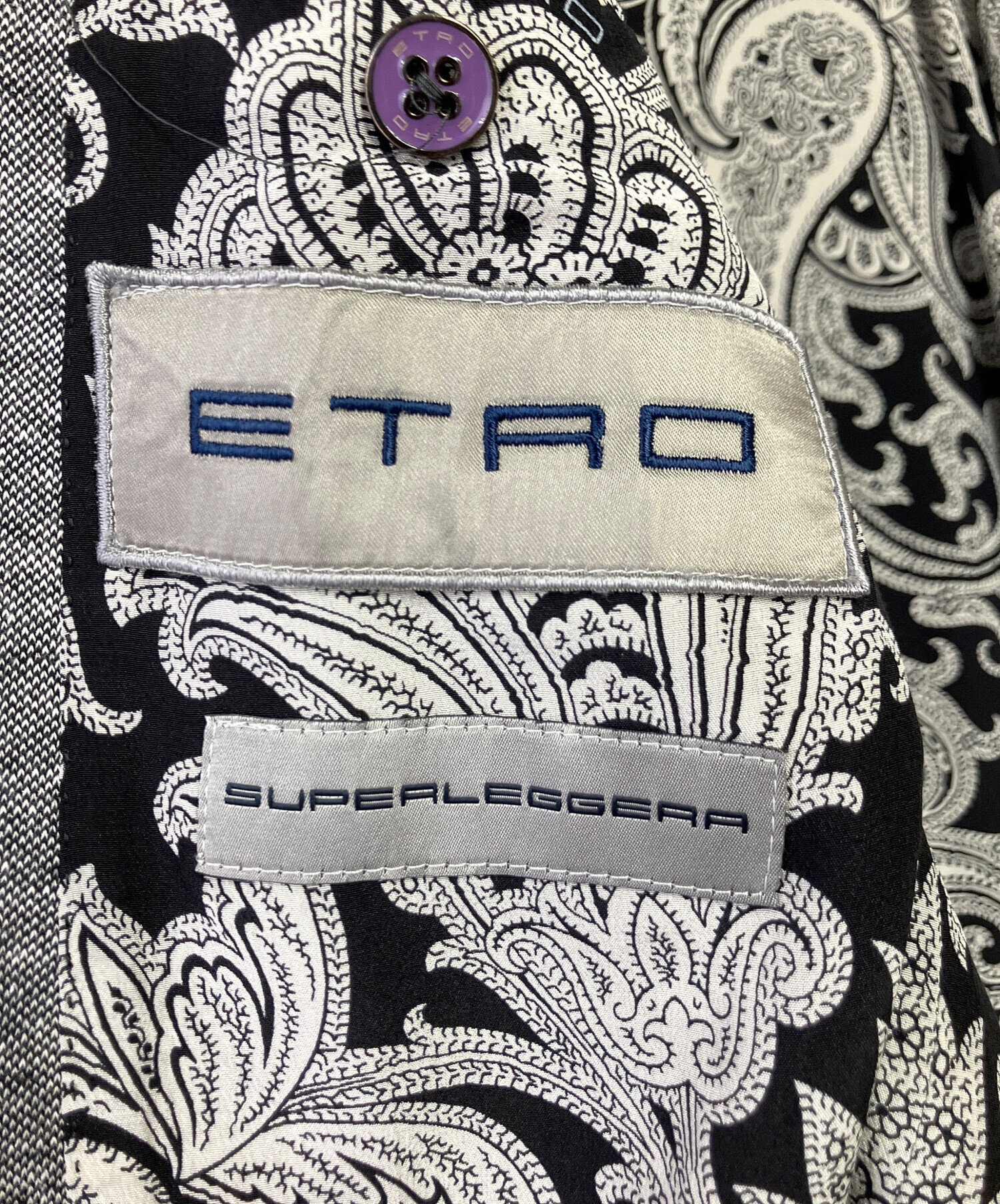 中古・古着通販】ETRO (エトロ) テーラードジャケット グレー サイズ