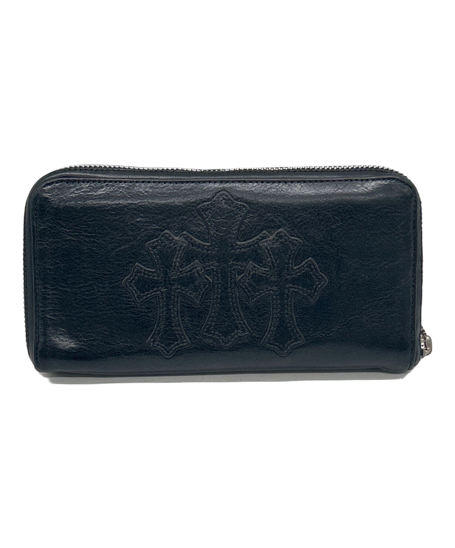 CHROME HEARTS RCFZP2 PYLMDCRNR 長財布 中古・古着通販】CHROME HEARTS (クロムハーツ) 長財布 ブラック