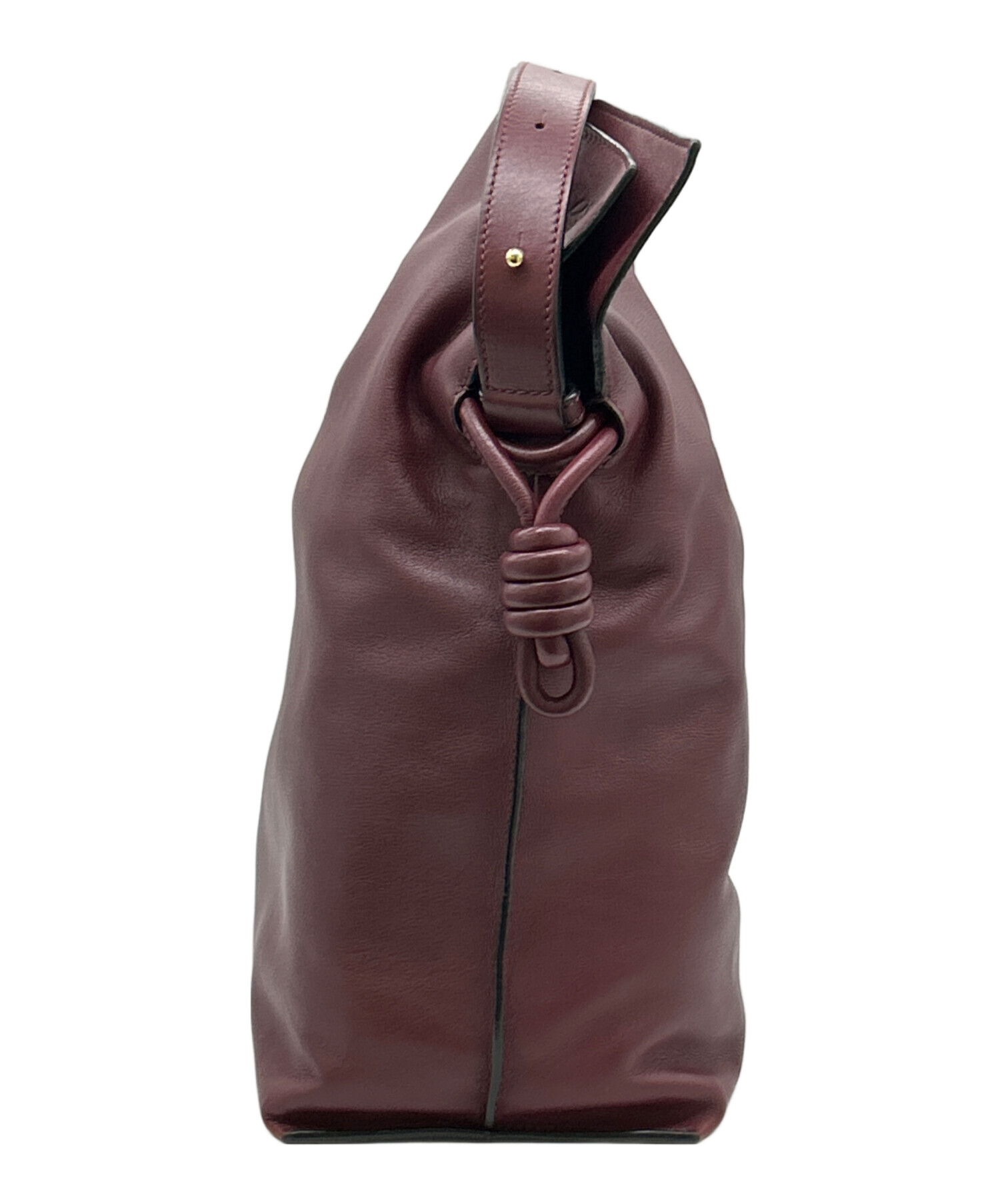 本物 ロエベ LOEWE 2WAY ショルダーバッグ ハンドバッグ ポシェット レザー ボルドー バッグ 中古 中古・古着通販】LOEWE (ロエベ) ショルダーバッグ ボルドー｜ブランド