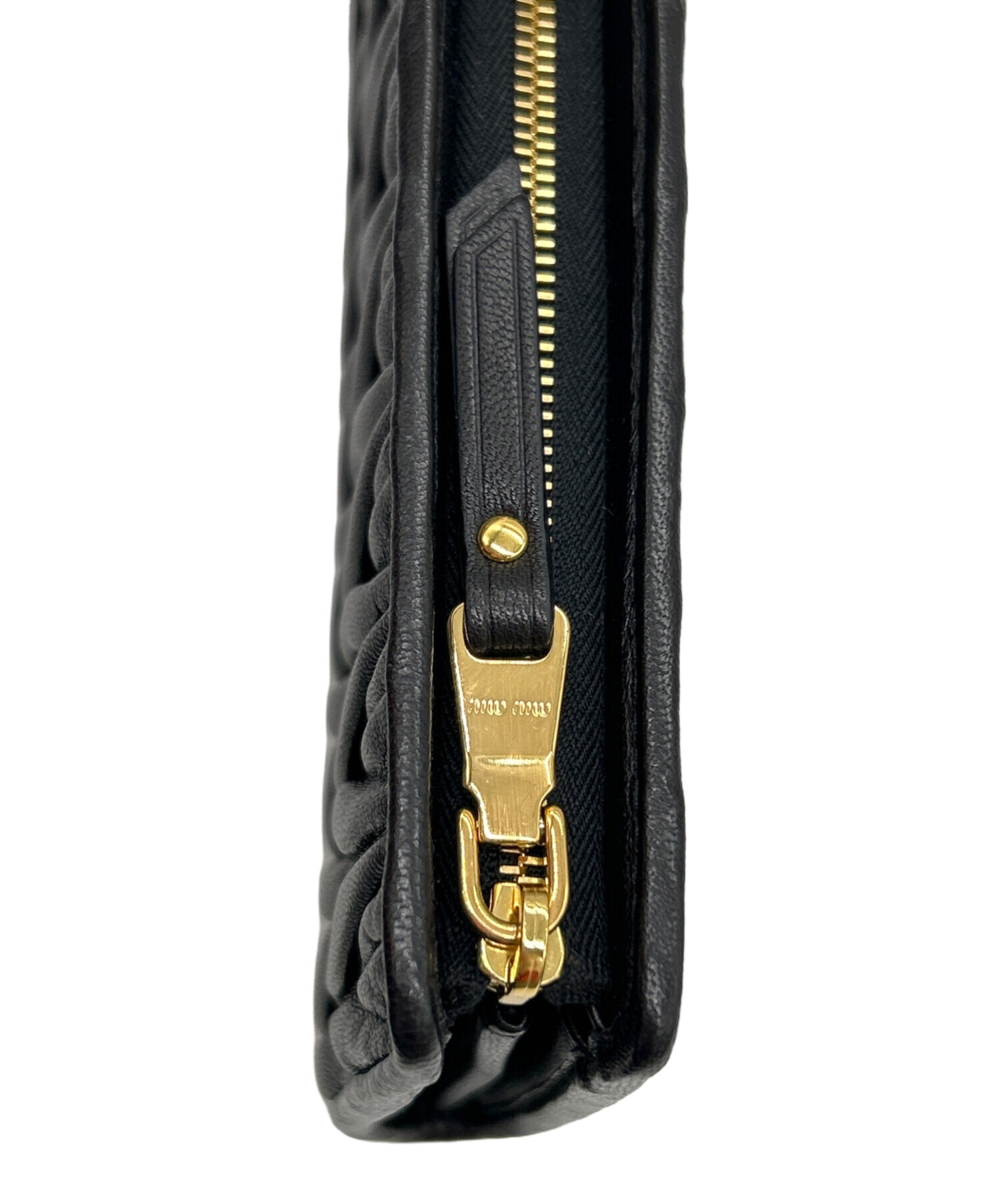 中古・古着通販】MIU MIU (ミュウミュウ) 長財布 ブラック｜ブランド