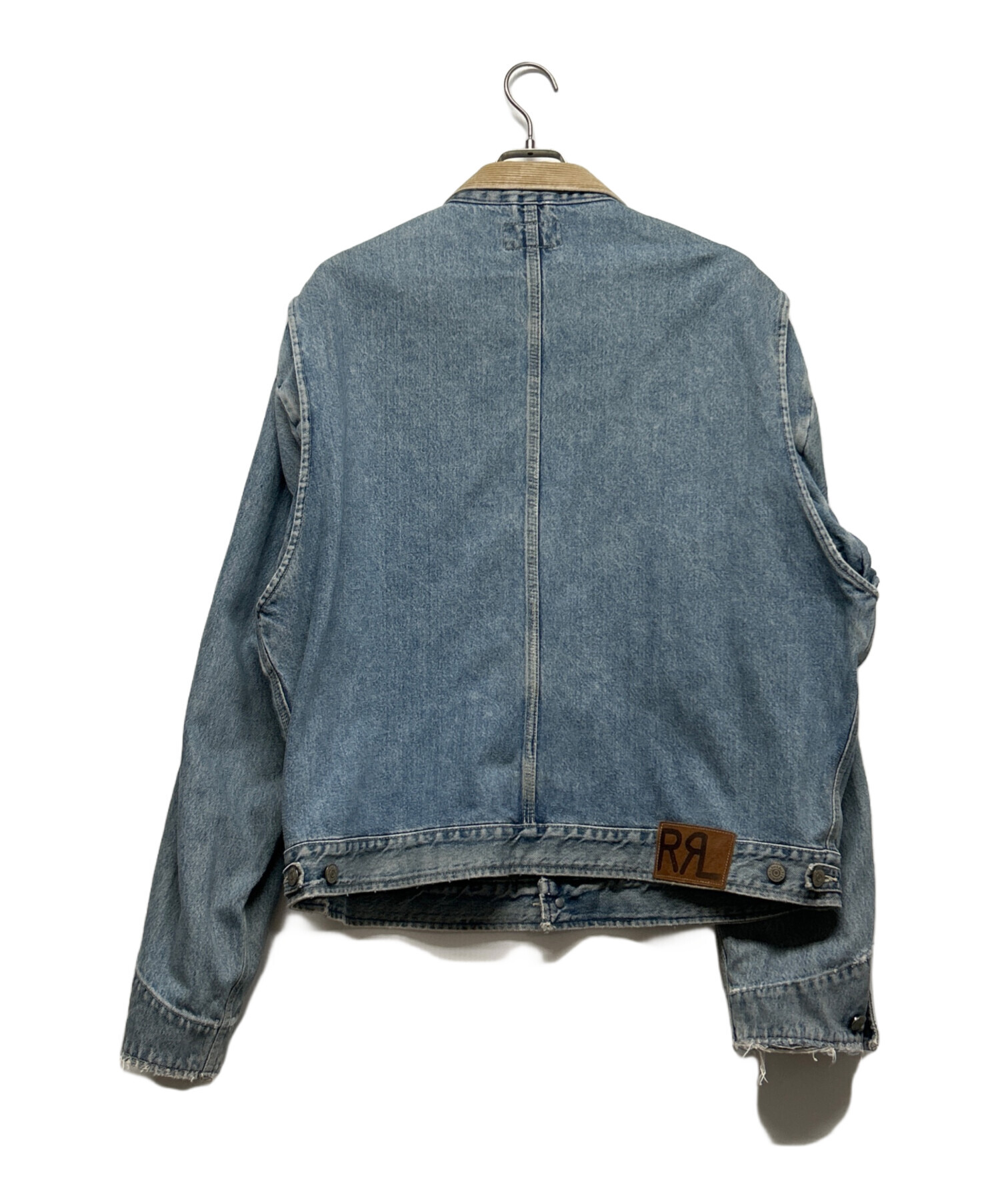 未使用品　RRL デニムジャケット　XL POST JUNK / 90's RRL USA製 ネルライナー デニムジャケット [L]