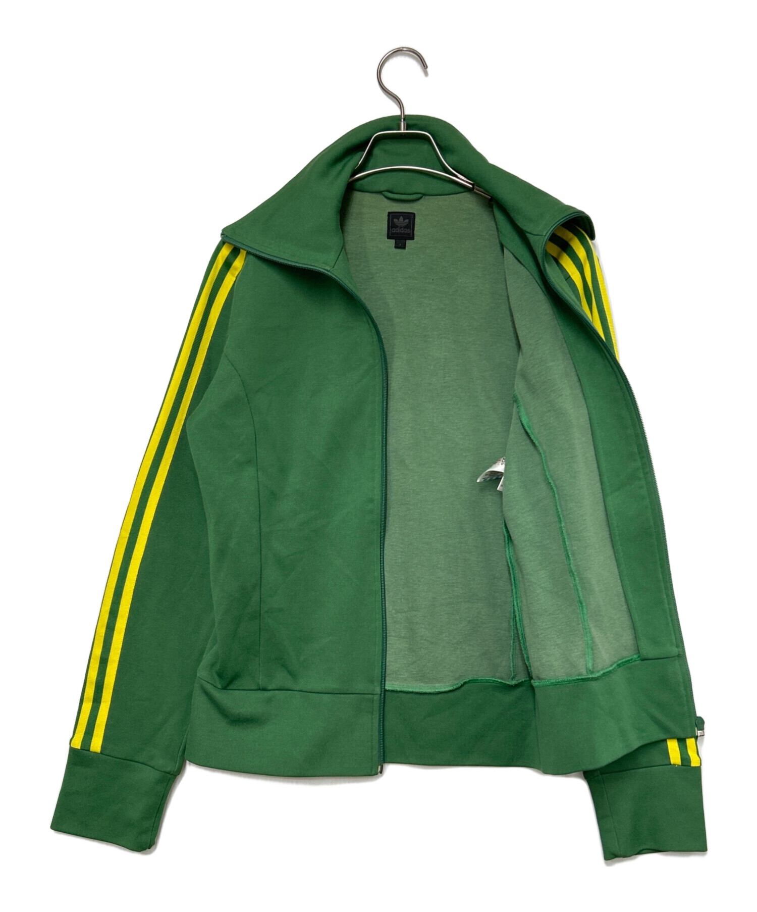 【美品】アディダストラックジャケット黄緑グリーンジャージ古着 中古・古着通販】adidas (アディダス) トラックジャケット グリーン