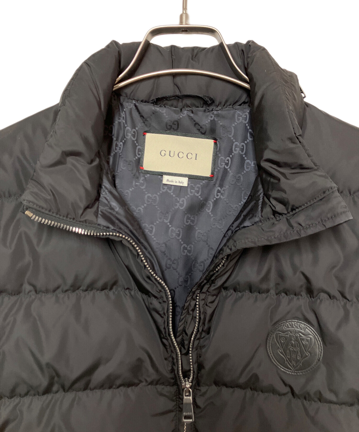 中古・古着通販】GUCCI (グッチ) ダウンジャケット ブラック サイズ