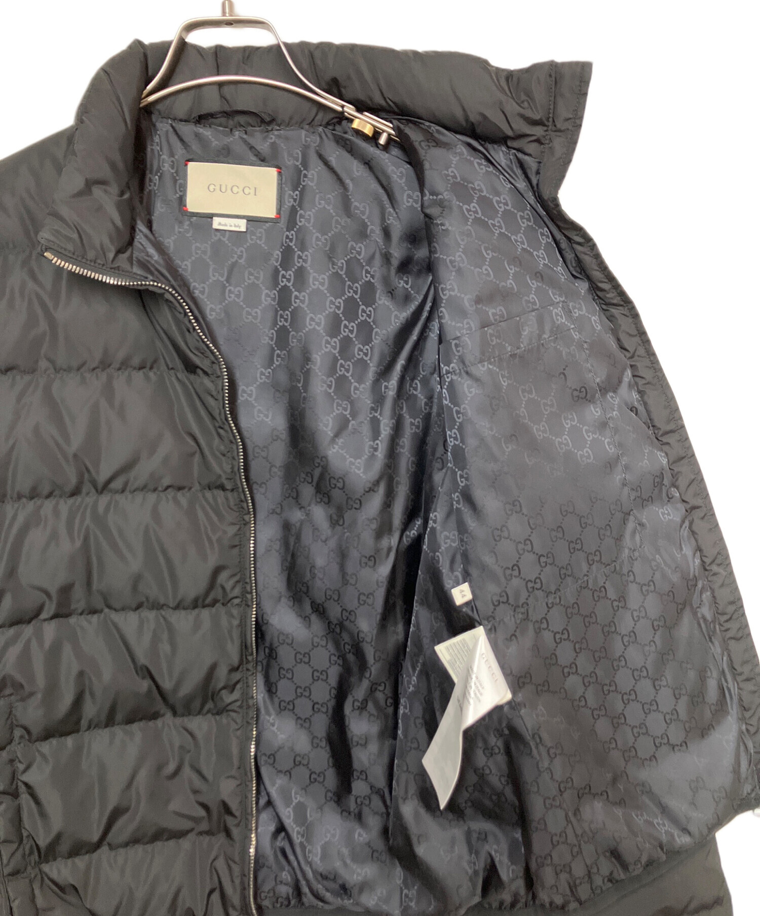 中古・古着通販】GUCCI (グッチ) ダウンジャケット ブラック サイズ