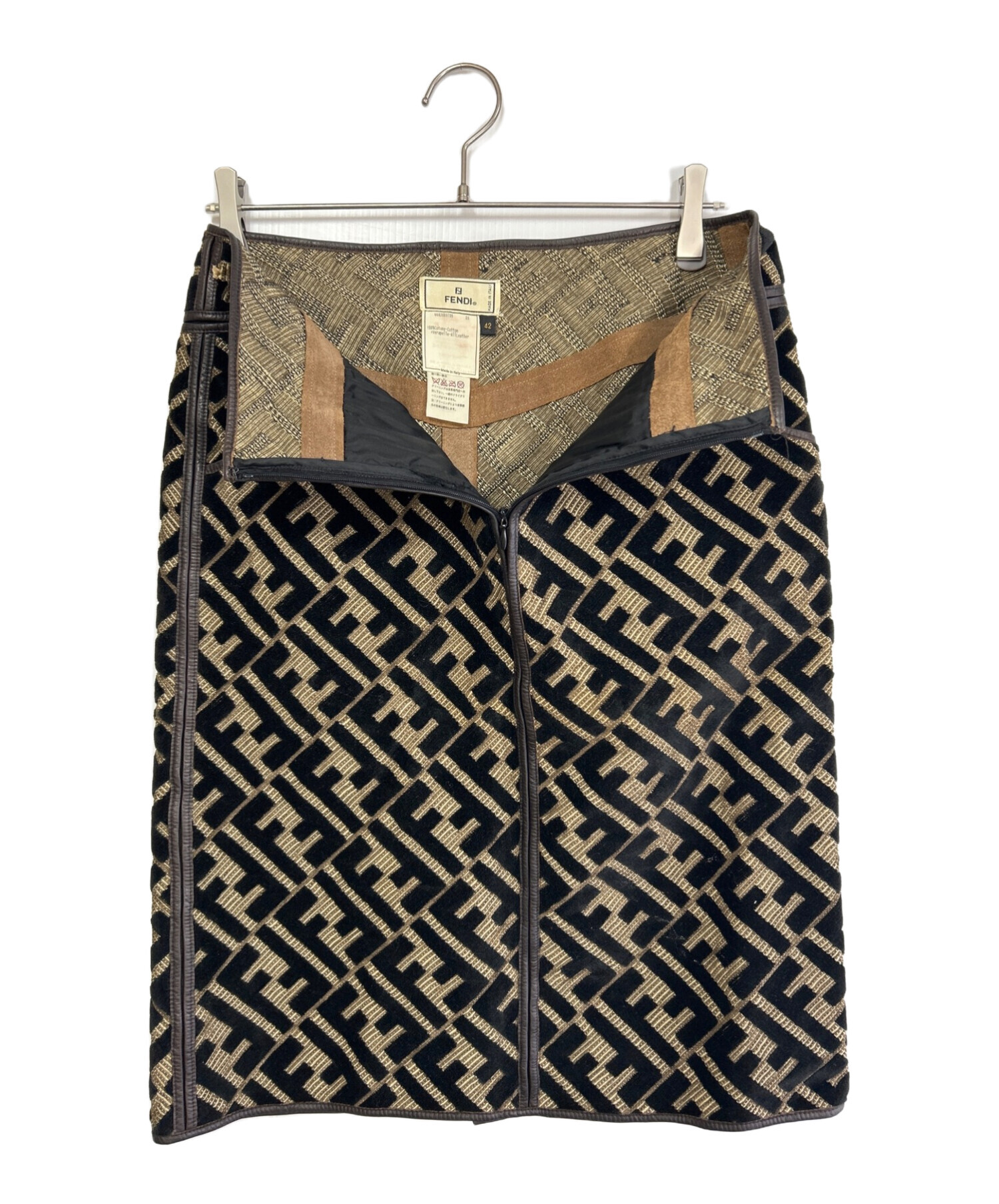 中古・古着通販】FENDI (フェンディ) ロングスカート ブラック