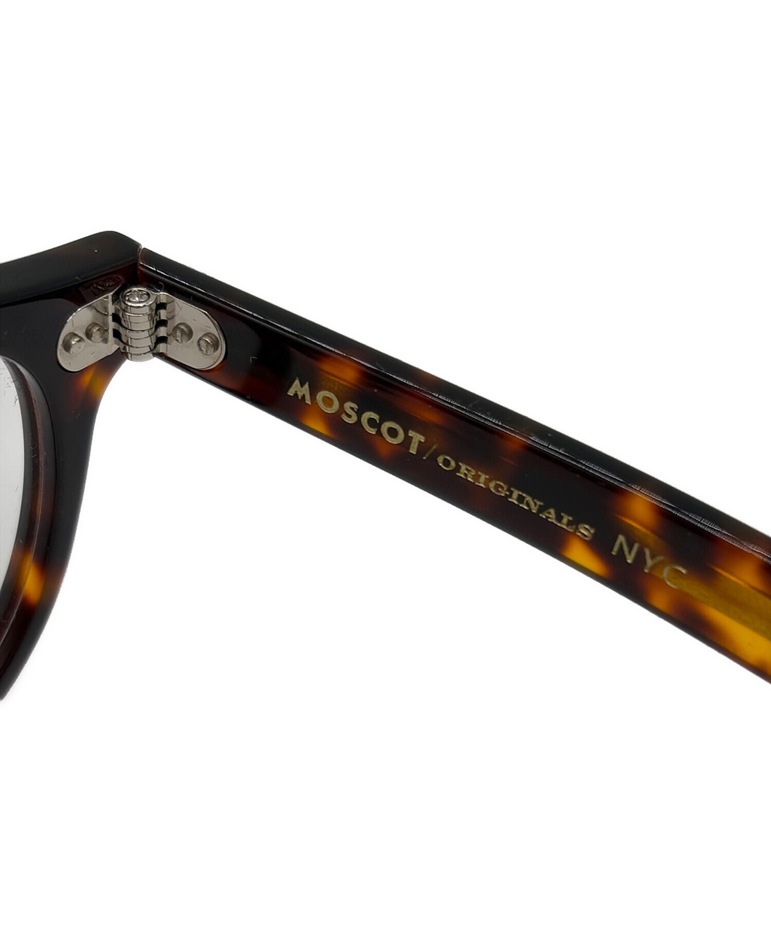 中古・古着通販】MOSCOT (モスコット) 伊達眼鏡 ブラウン サイズ:49