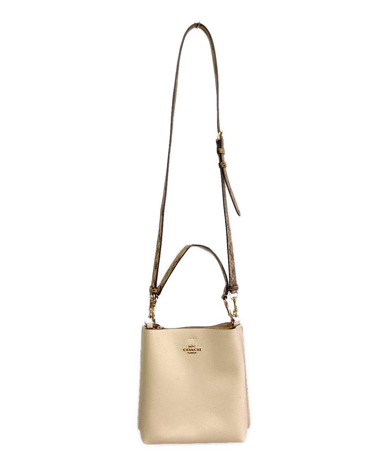 COACH (コーチ) 2WAYバッグ ベージュ 買蔵/1円～/美品 コーチ 2