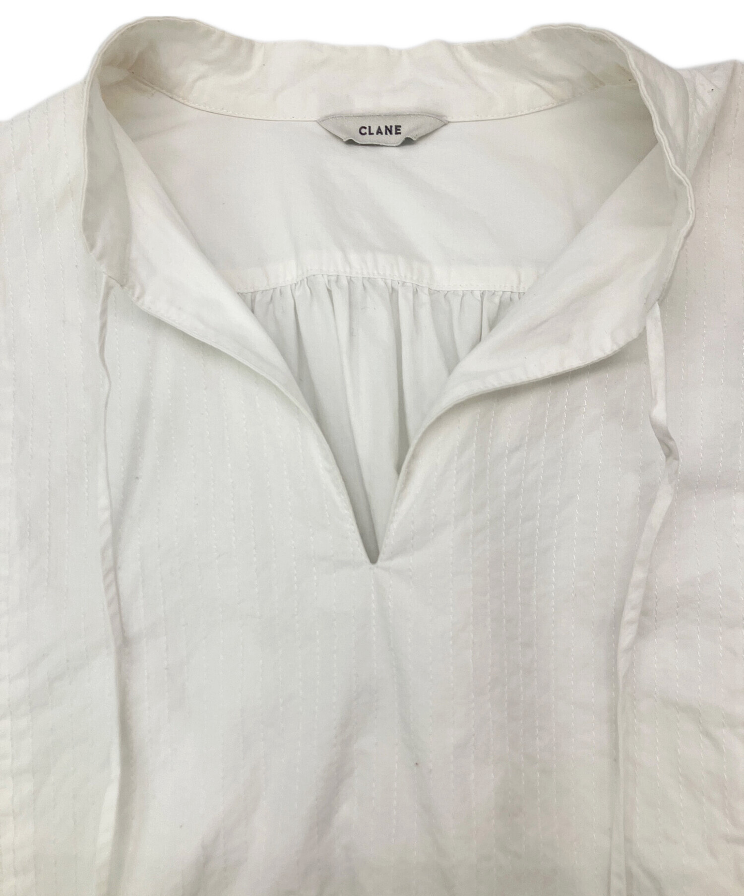 中古・古着通販】CLANE (クラネ) 長袖シャツ ホワイト サイズ:SIZE 1 