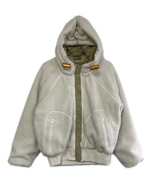中古・古着通販】DIESEL (ディーゼル) ボアジャケット ホワイト サイズ