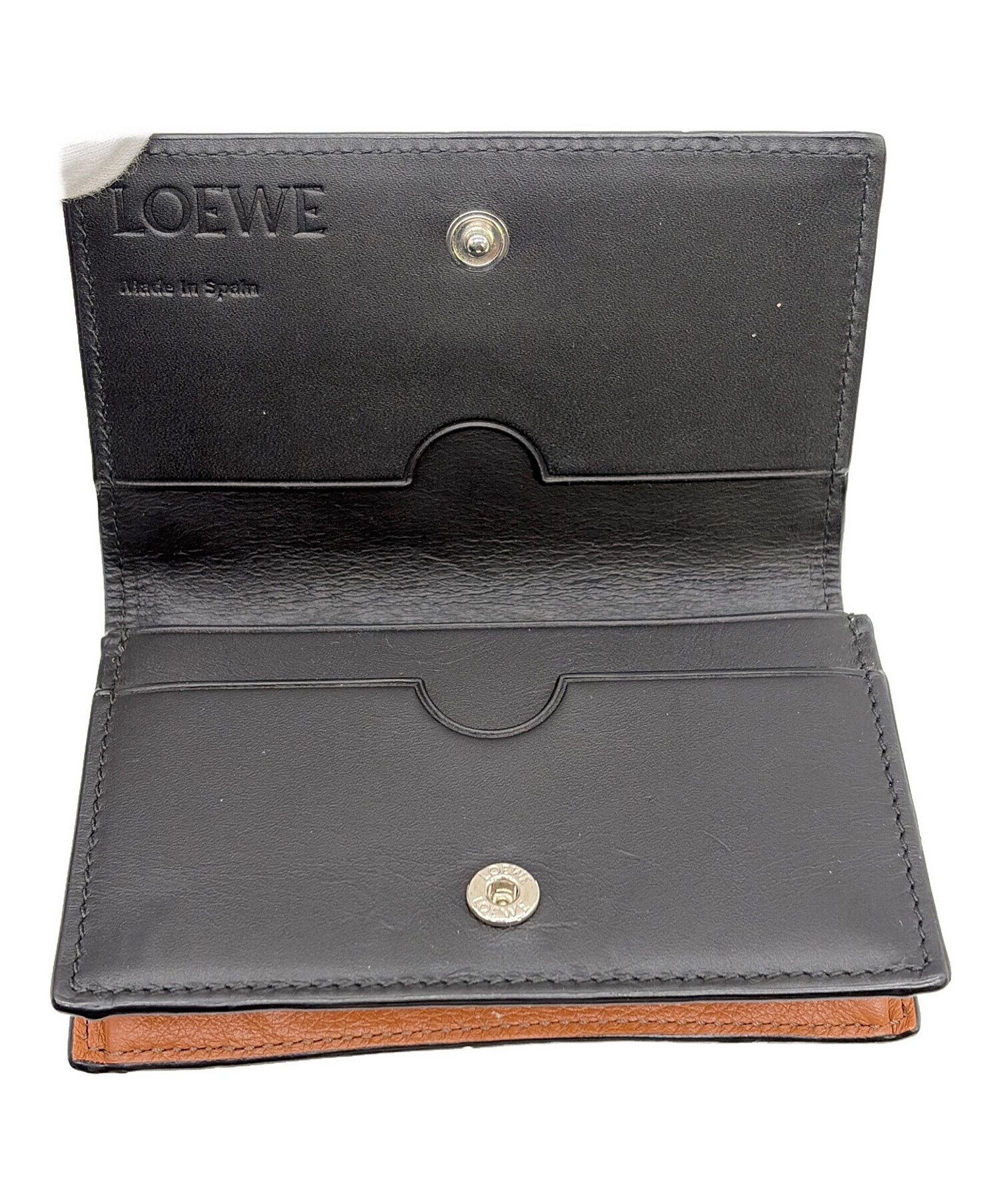 中古・古着通販】LOEWE (ロエベ) カードケース イエロー×ブラウン
