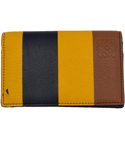 中古・古着通販】LOEWE (ロエベ) カードケース イエロー×ブラウン