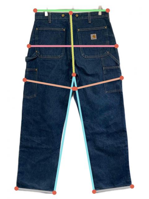 中古・古着通販】CarHartt (カーハート) ダブルニーペインターパンツ