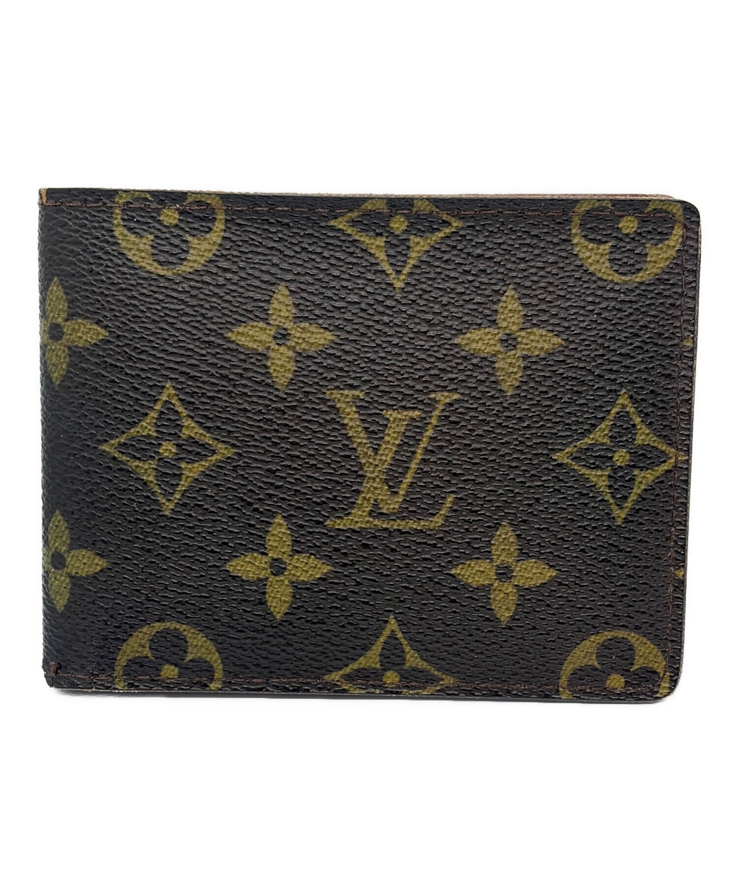 中古・古着通販】LOUIS VUITTON (ルイ ヴィトン) 2つ折り財布 ブラウン