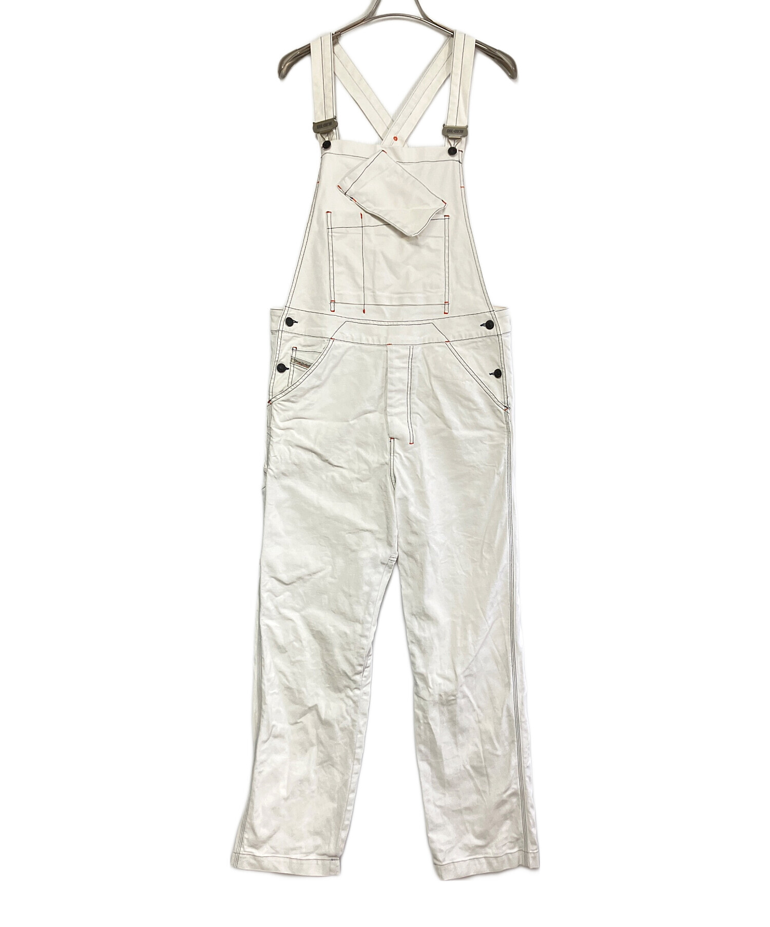 中古・古着通販】DIESEL (ディーゼル) オーバーオール ホワイト サイズ