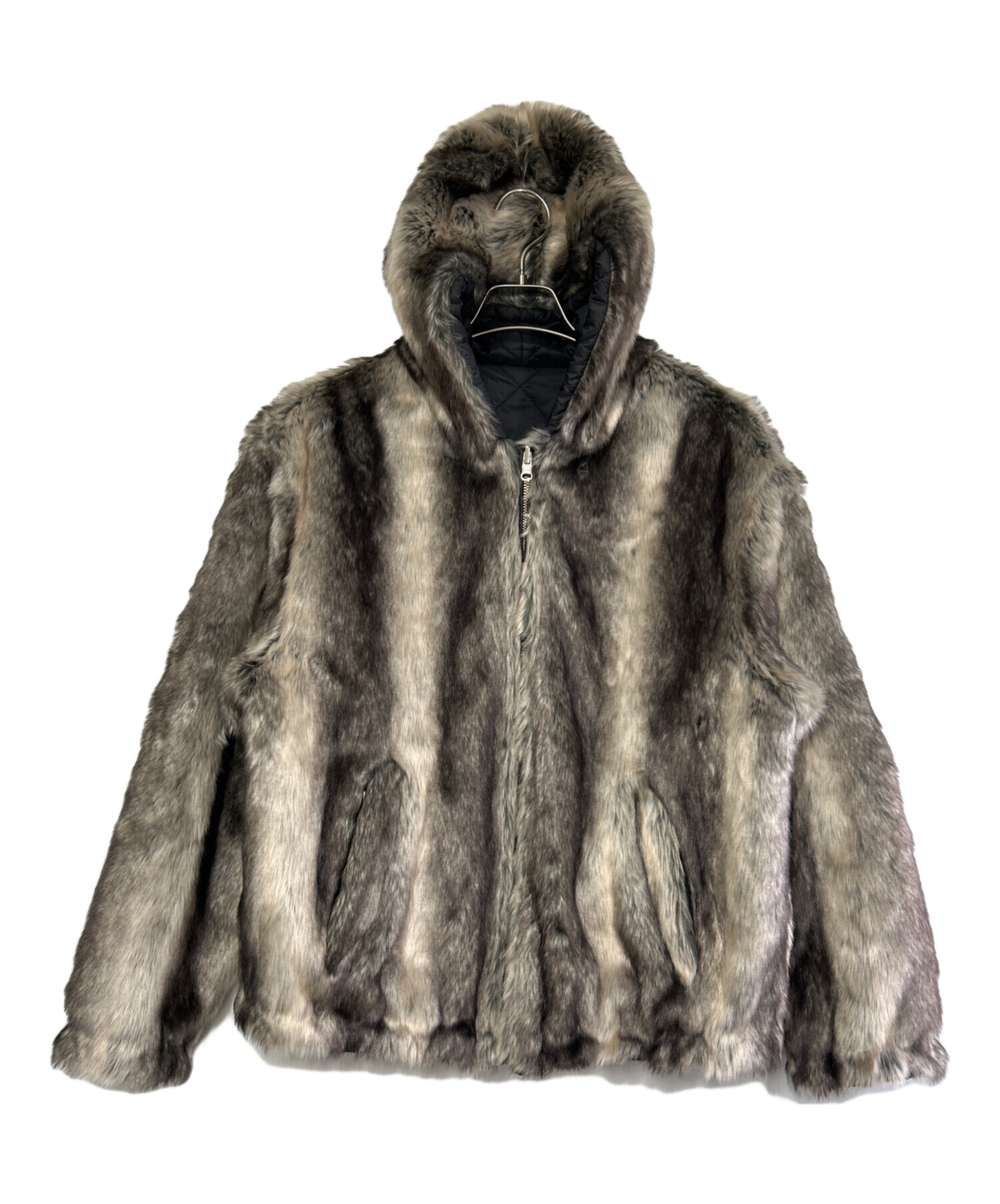 Supreme Faux Fur Reversible Jacket S 超美品 中古・古着通販】Supreme (シュプリーム) Faux Fur Reversible Hooded