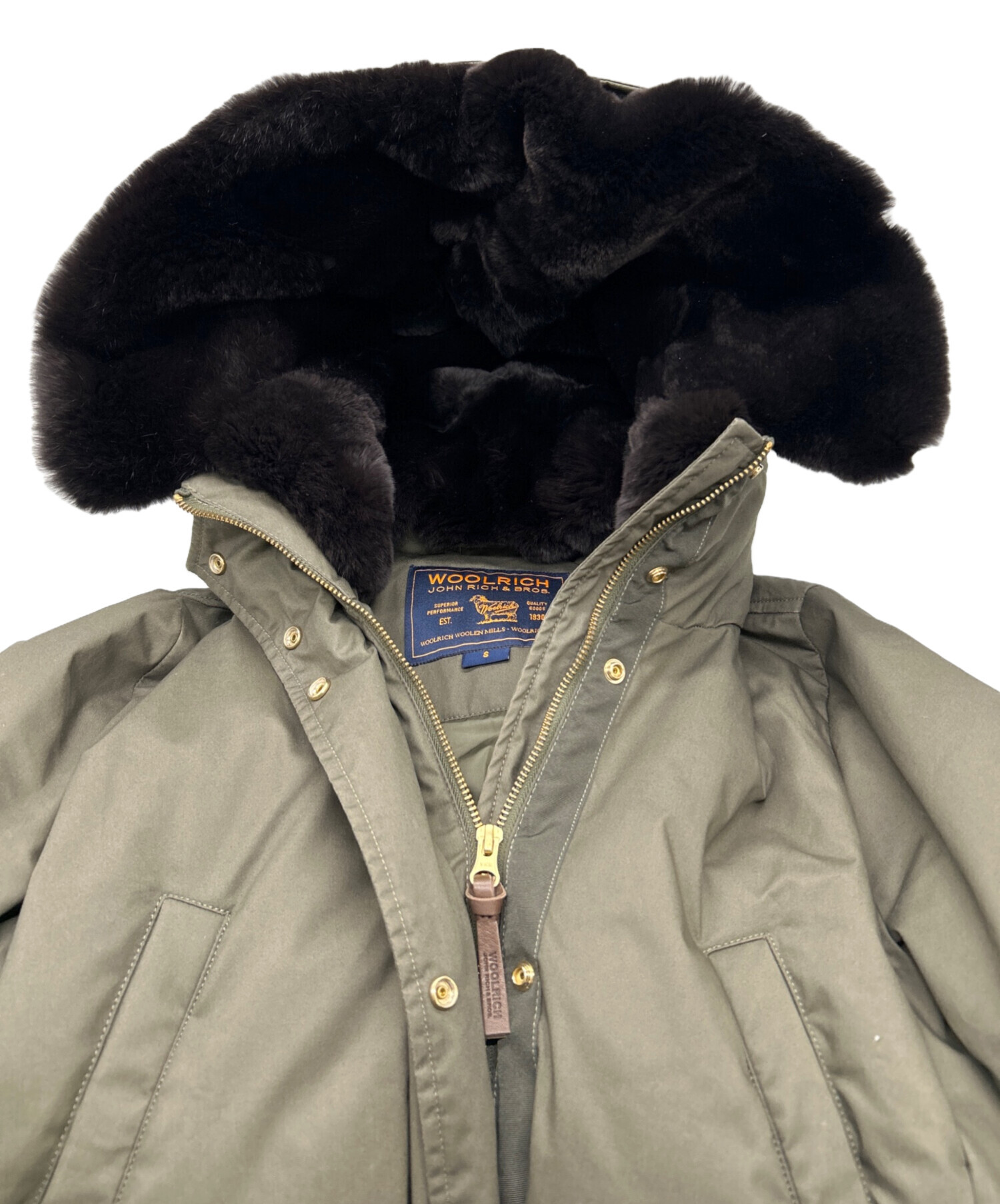 中古・古着通販】WOOLRICH (ウールリッチ) モッズコート オリーブ