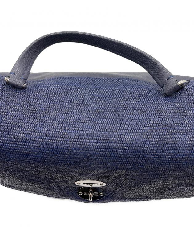 ザネラート 2wayバッグ ストラップ　ネイビー 中古・古着通販】ZANELLATO (ザネラート) 2WAYショルダーバッグ