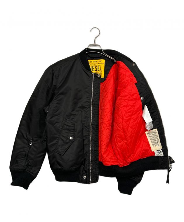 中古・古着通販】DIESEL (ディーゼル) MA-1ジャケット ブラック サイズ