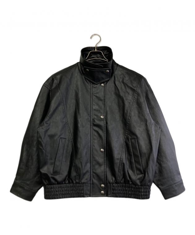 中古・古着通販】GAP (ギャップ) レザージャケット ブラック サイズ:M