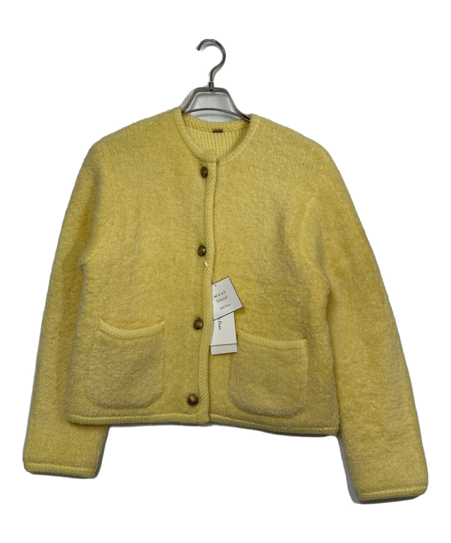 金釦ムートンライクボアニットカーディガン 金釦ムートンライクボアニットカーディガン - メルカリ