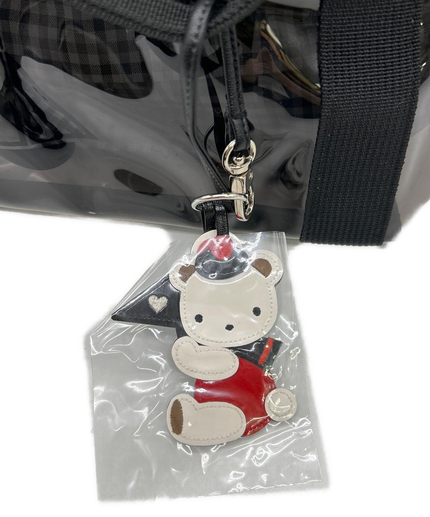 中古・古着通販】familiar (ファミリア) クリアトートバッグ ブラック
