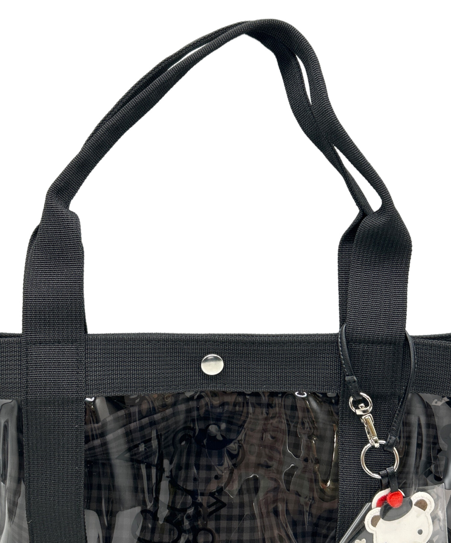 中古・古着通販】familiar (ファミリア) クリアトートバッグ ブラック
