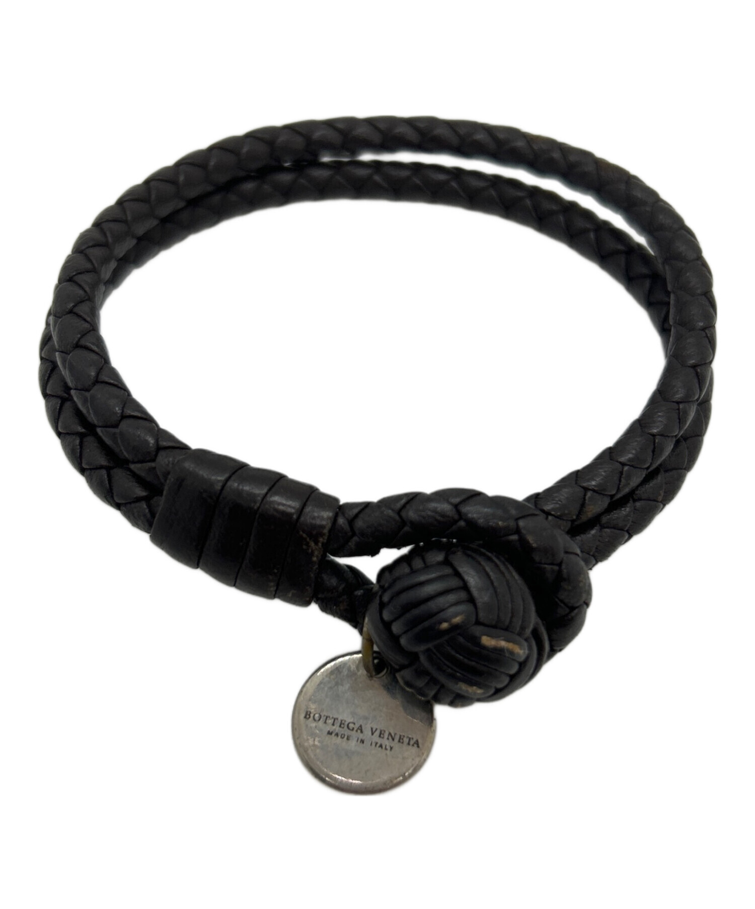 中古・古着通販】BOTTEGA VENETA (ボッテガベネタ) レザーブレスレット