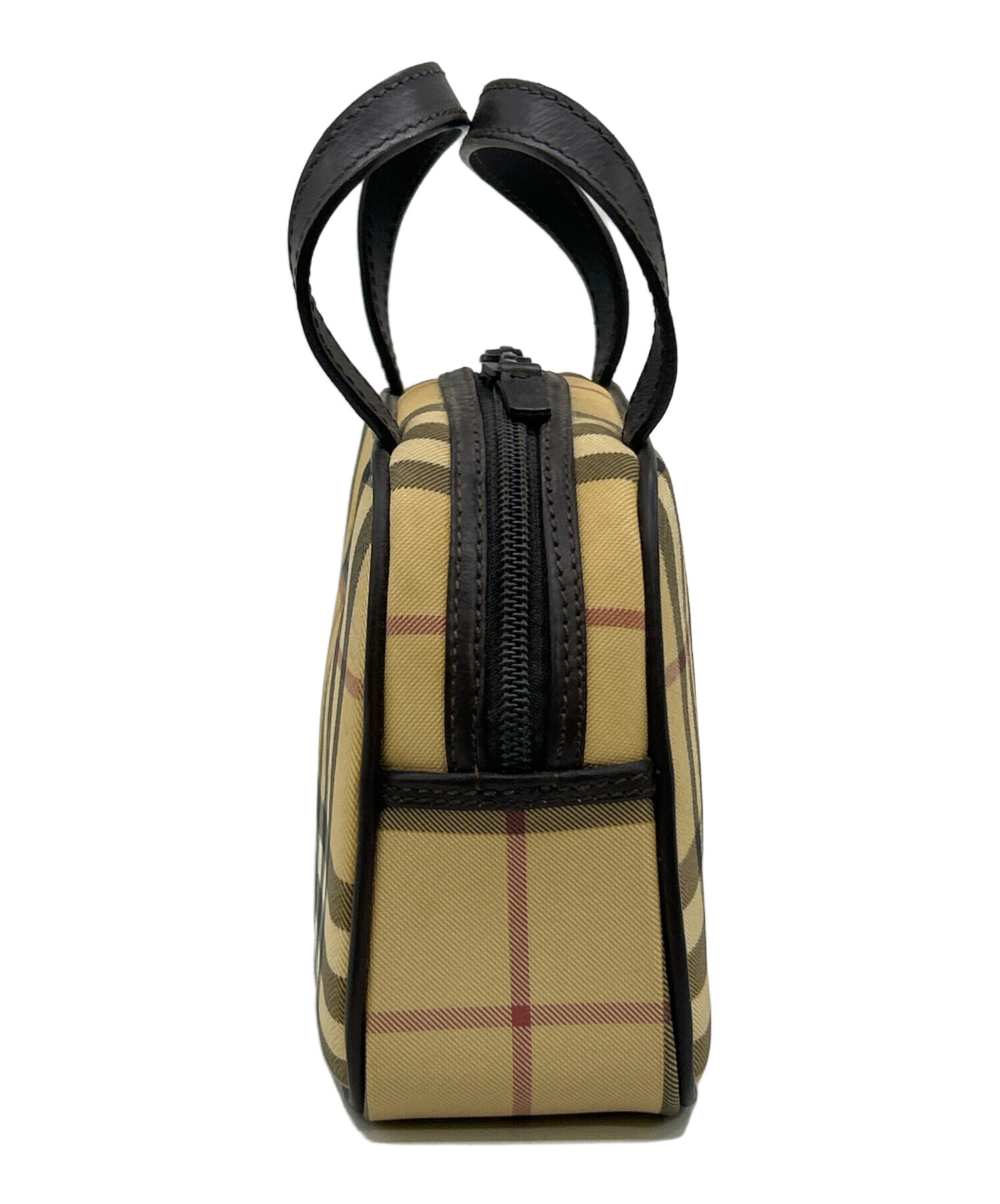 中古・古着通販】BURBERRY (バーバリー) ミニボストンバッグ ベージュ