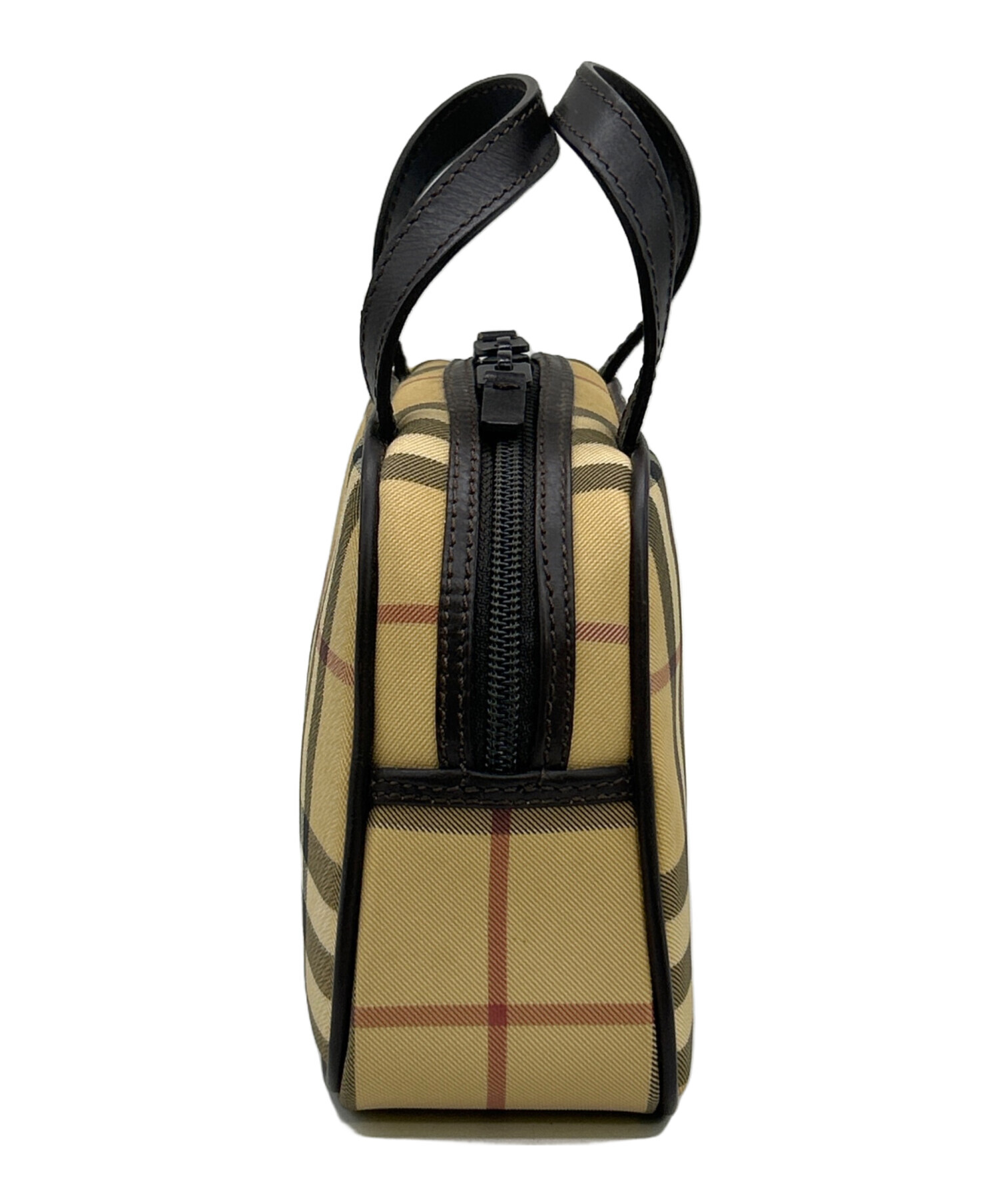 中古・古着通販】BURBERRY (バーバリー) ミニボストンバッグ ベージュ