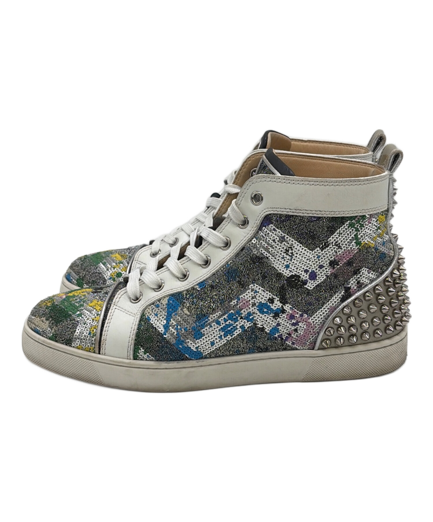 Christian Louboutin グラフィックハイカットスニーカー 中古・古着通販】Christian Louboutin (クリスチャン・ルブタン