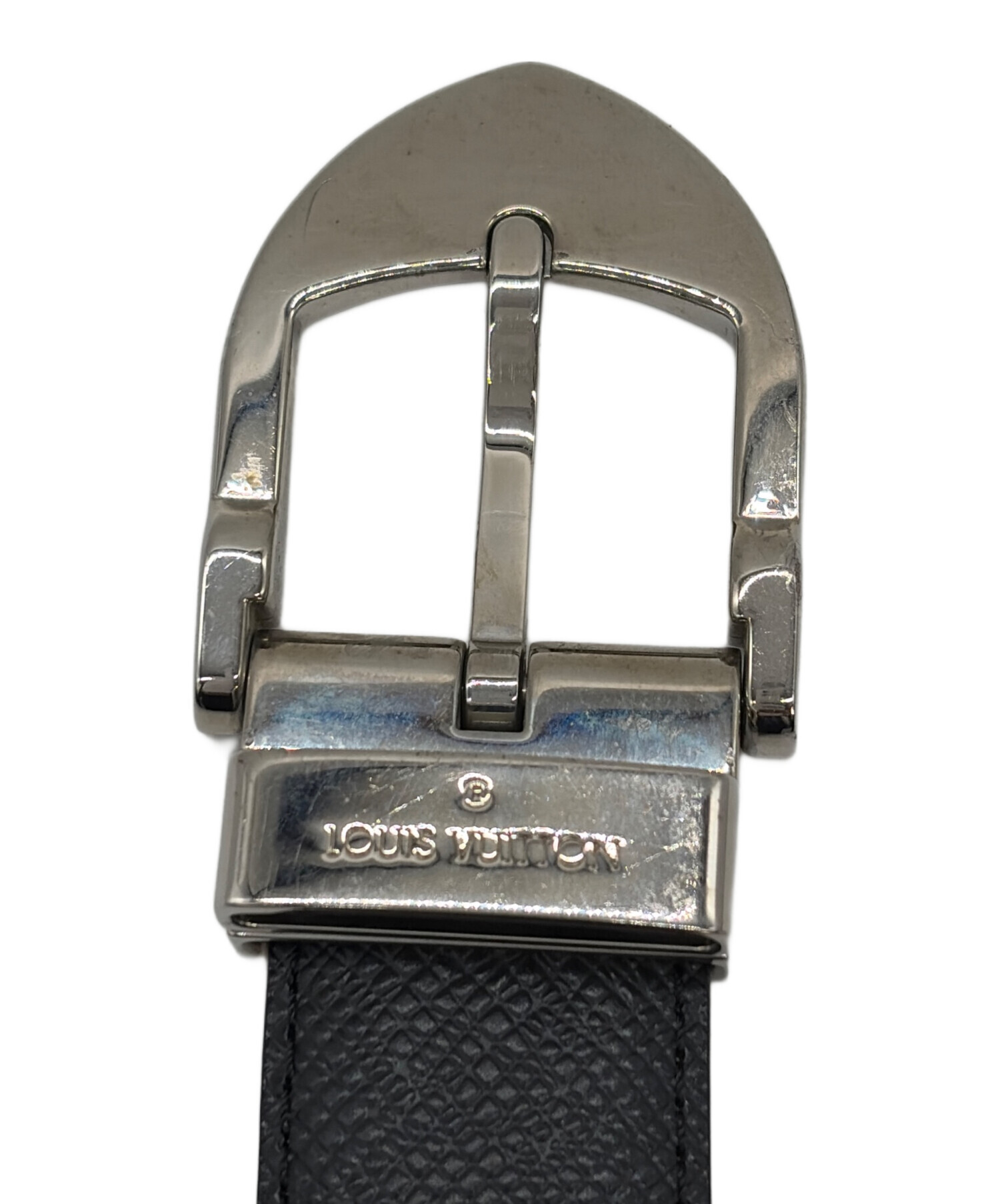ルイヴィトン サンチュールマルティエ 25MM ベルト 0702-S6383t 中古・古着通販】LOUIS VUITTON (ルイ ヴィトン) ベルト ブラック