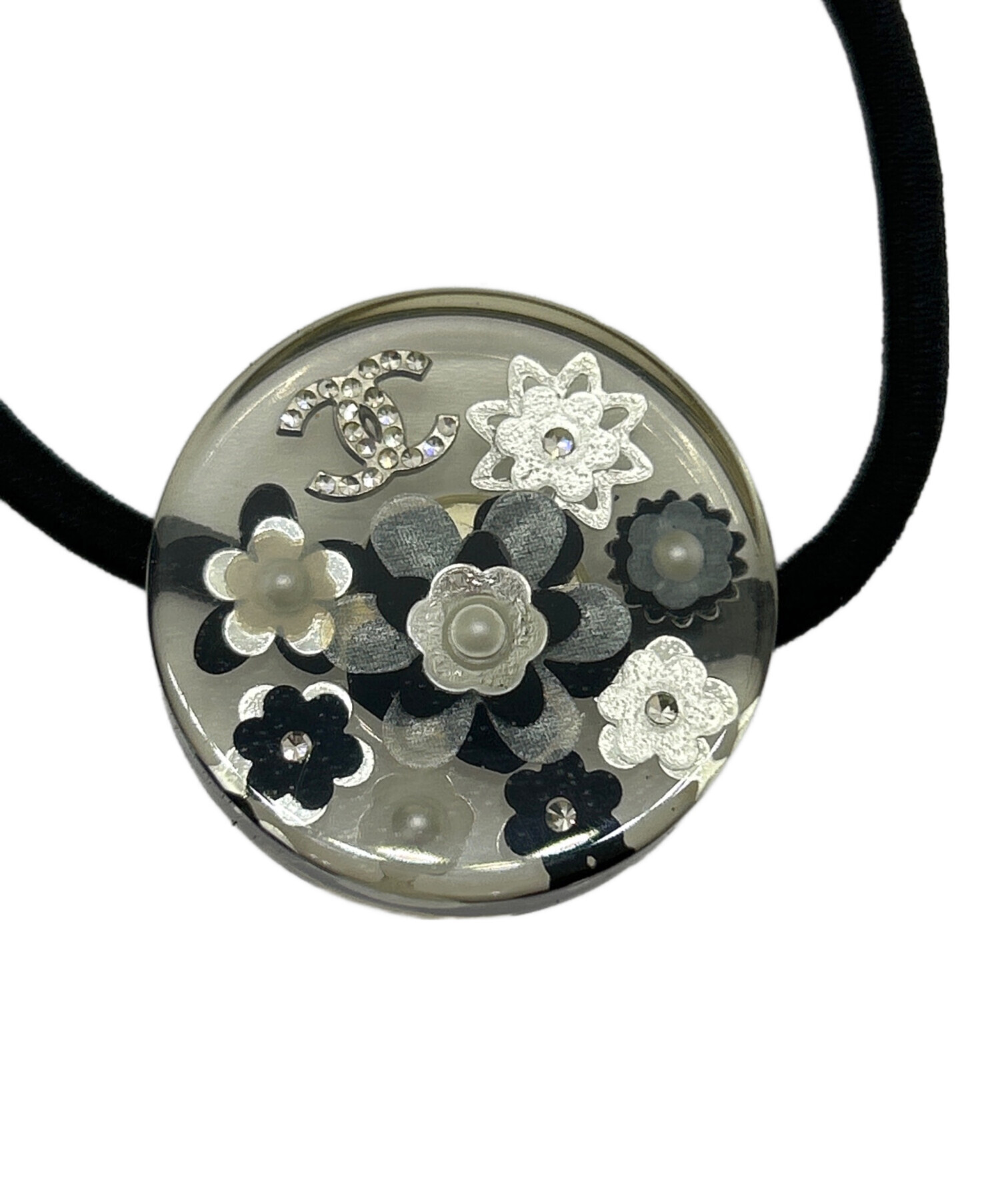 シャネル CHANEL ヘアゴム 2個セット【正規品、タグ有り】 確実正規品 シャネル 髪ゴム ヘアアクセサリー