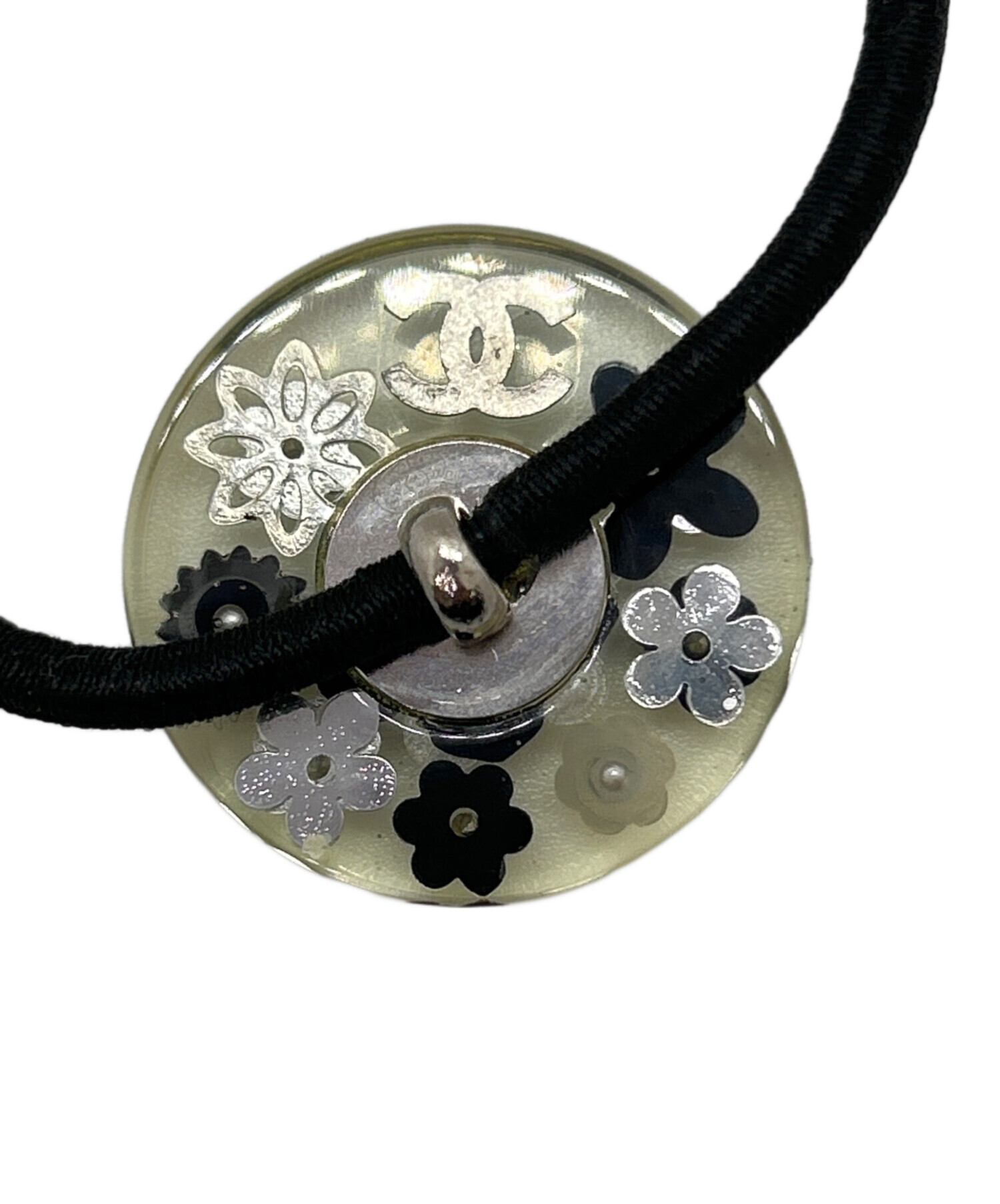 シャネル CHANEL ヘアゴム 2個セット【正規品、タグ有り】 確実正規品 シャネル 髪ゴム ヘアアクセサリー