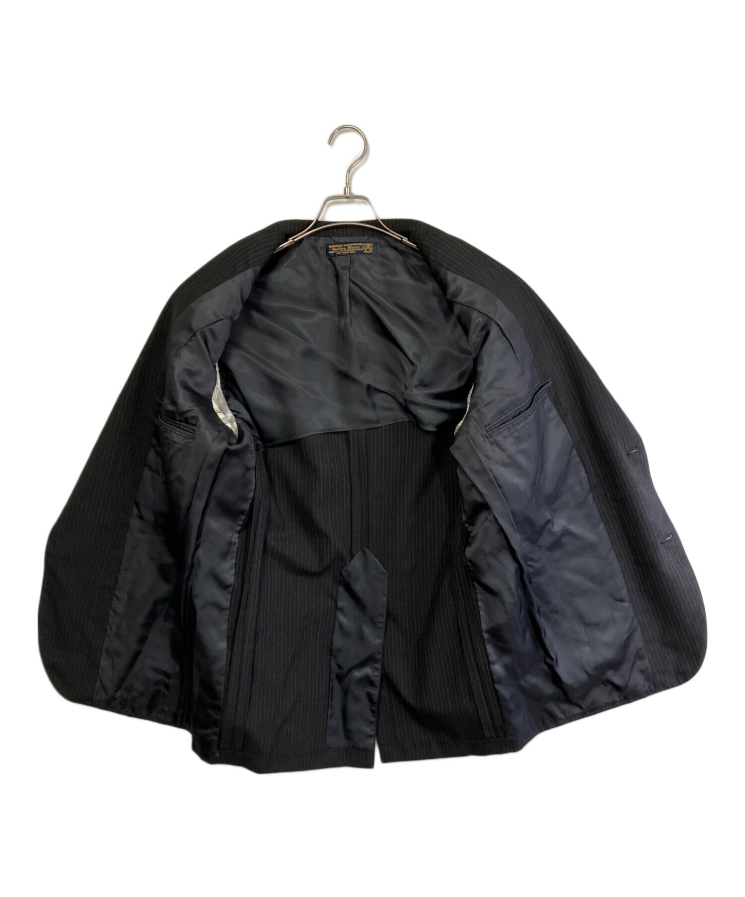 Brooks Brothers Fitzgerald テーラードジャケット 黒 中古・古着通販】BROOKS BROTHERS (ブルックスブラザーズ) 段返り3B
